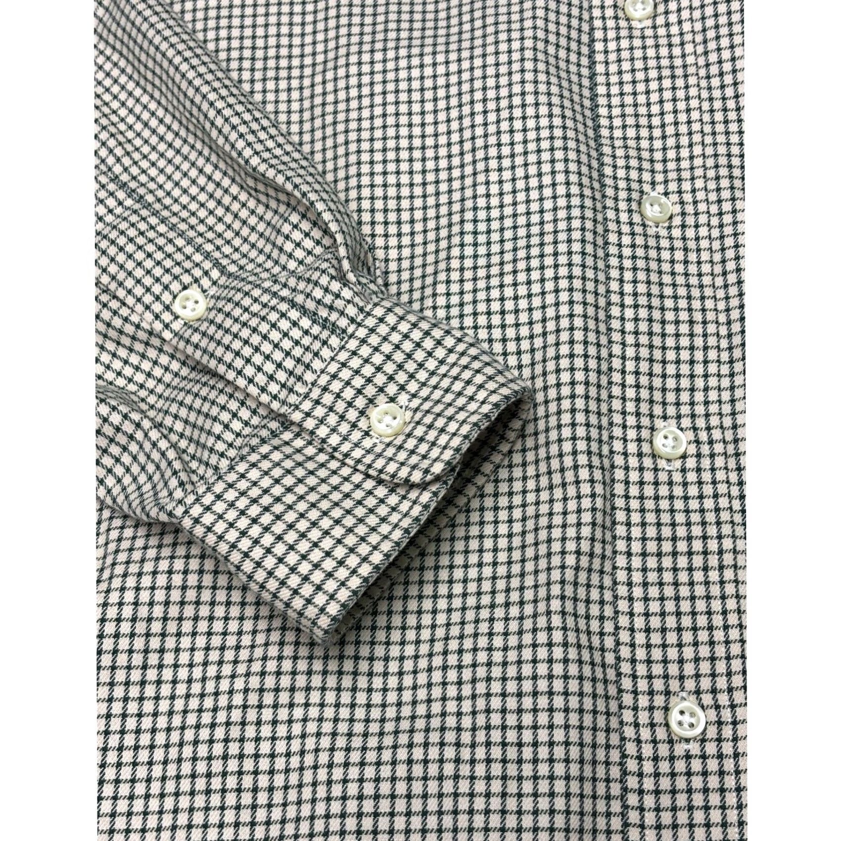 Polo Ralph Lauren VINTAGE Polo Ralph Lauren Blake Shirt Mens XL Green White Check Cotton Sleeve Size US XL / EU 56 / 4 - 3 Thumbnail
