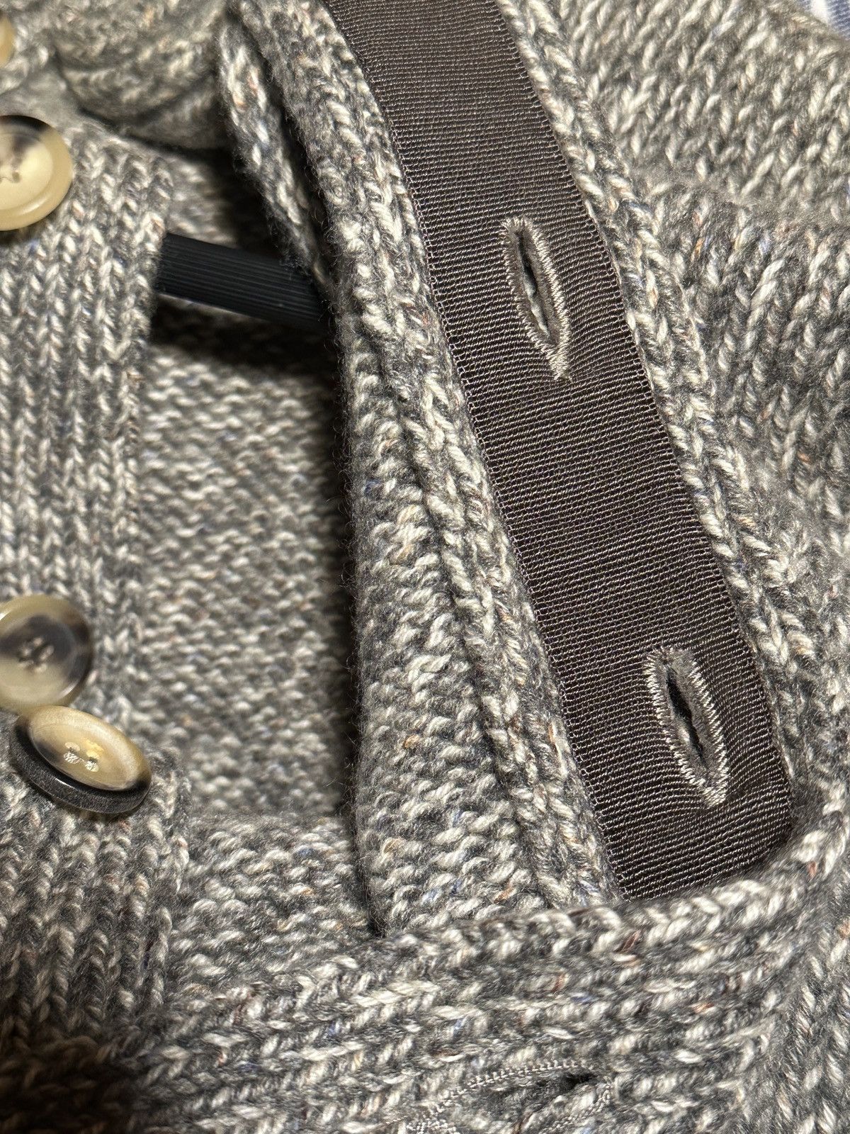 Brunello Cucinelli Chunky Knit Cashmere Cardigan with Pockets Size US S / EU 44-46 / 1 - 11 Thumbnail
