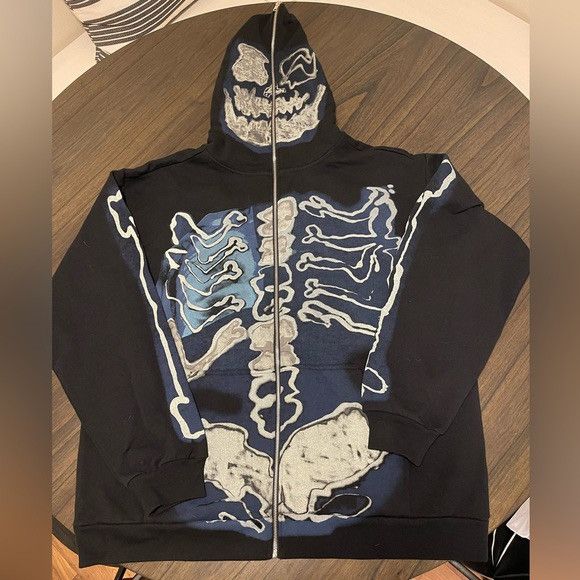 travis scott fragment skeleton hoodie