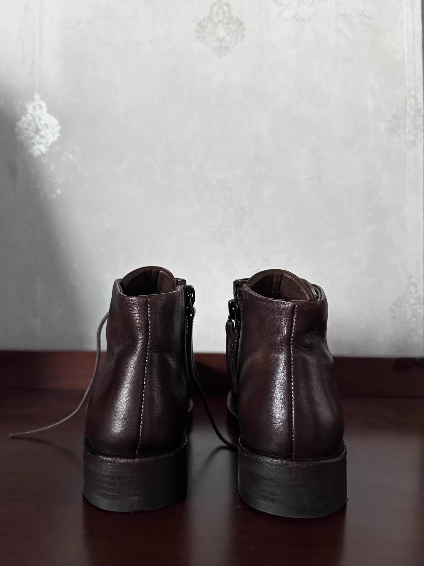 Dior Dior Homme Inside Zip Cowhide Distressed Midi-Calf Boot Size US 6 / EU 39 - 3 Thumbnail