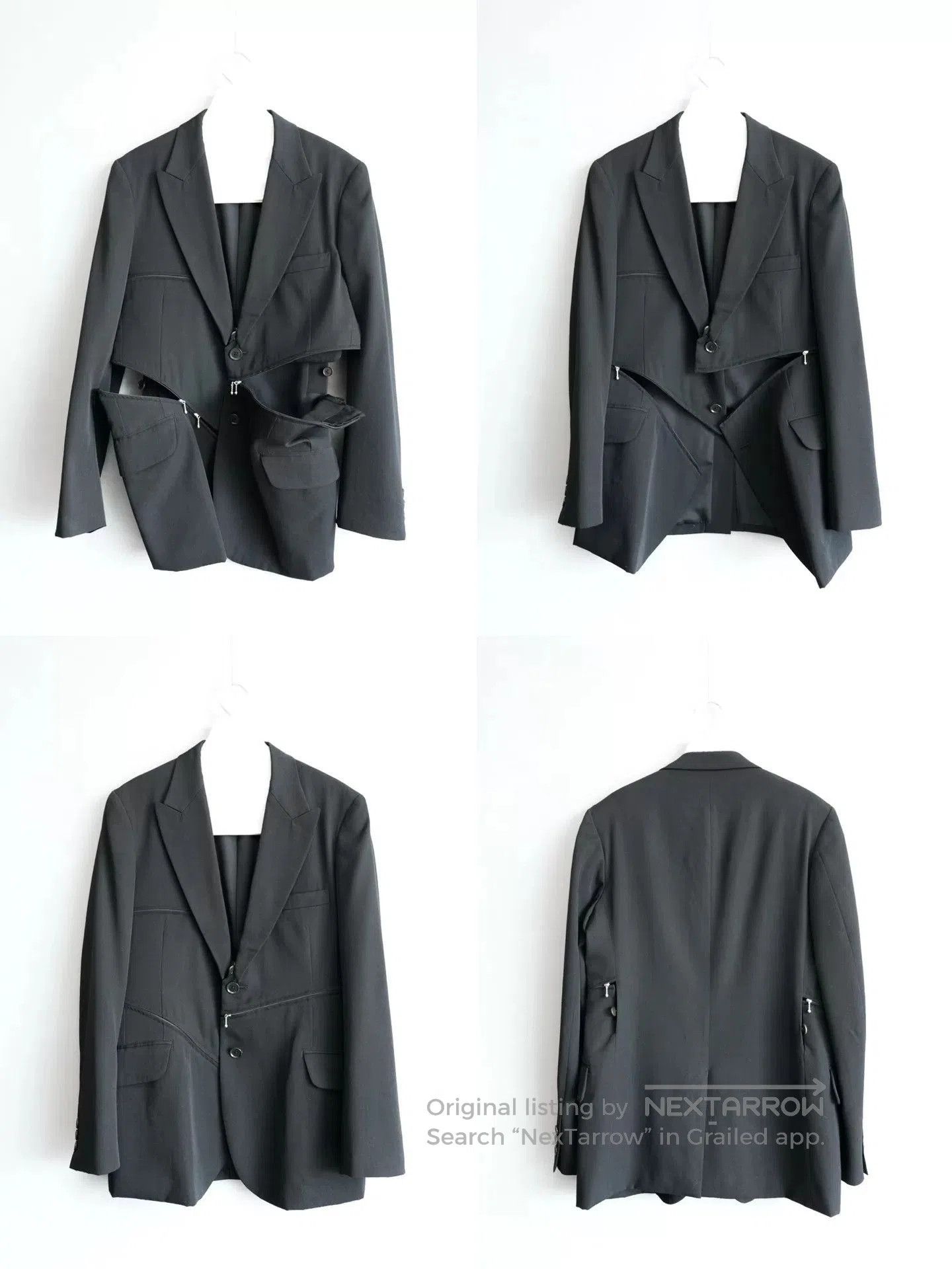 Yohji Yamamoto deconstructed zipper jacket by yohji yamamoto. Size US M / EU 48-50 / 2 - 2 Thumbnail
