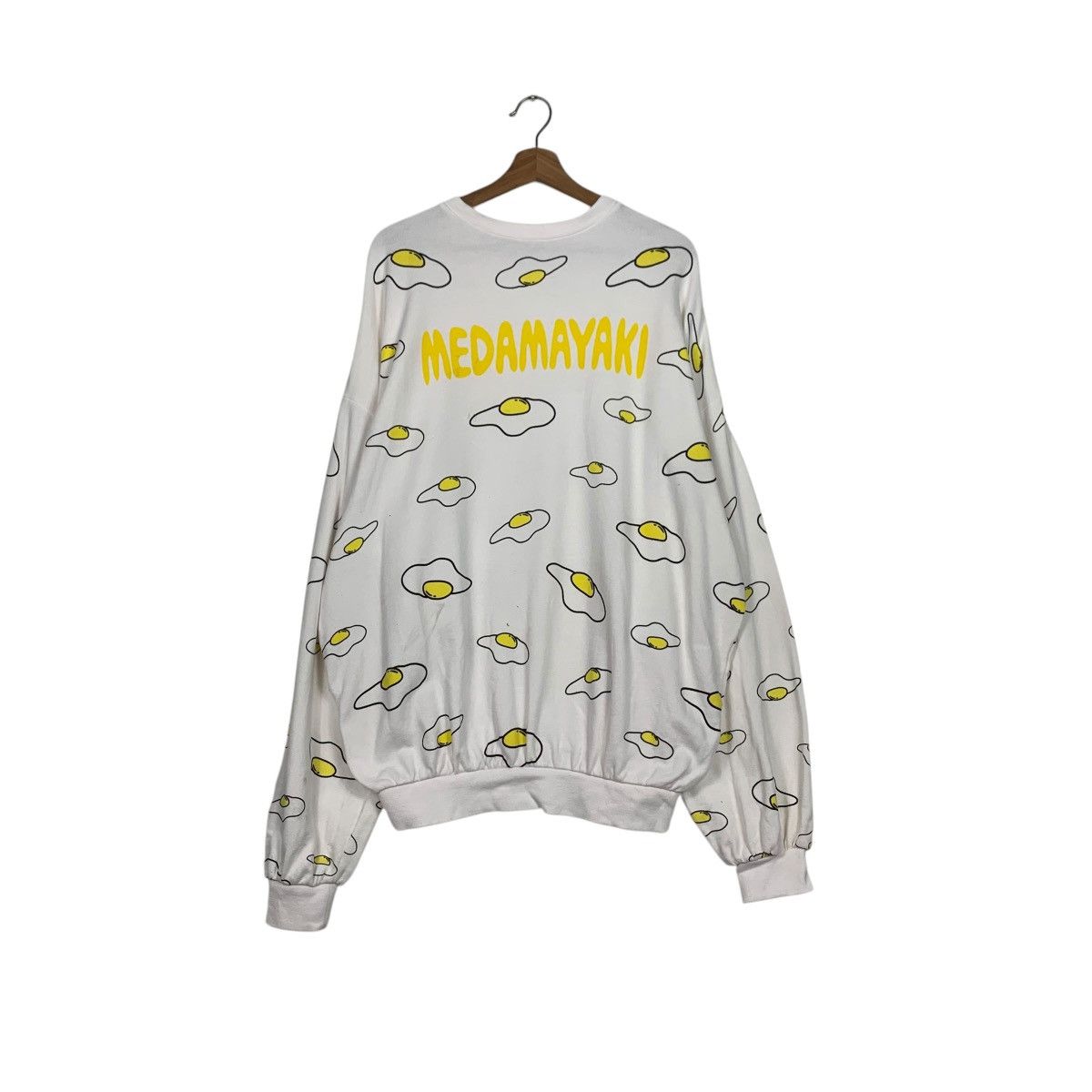 Japanese Brand PUNYUS MEDAMAYAKI Eggs All Over Print Sweatshirts #1952-C85 Size US XXL / EU 58 / 5 - 1 Thumbnail
