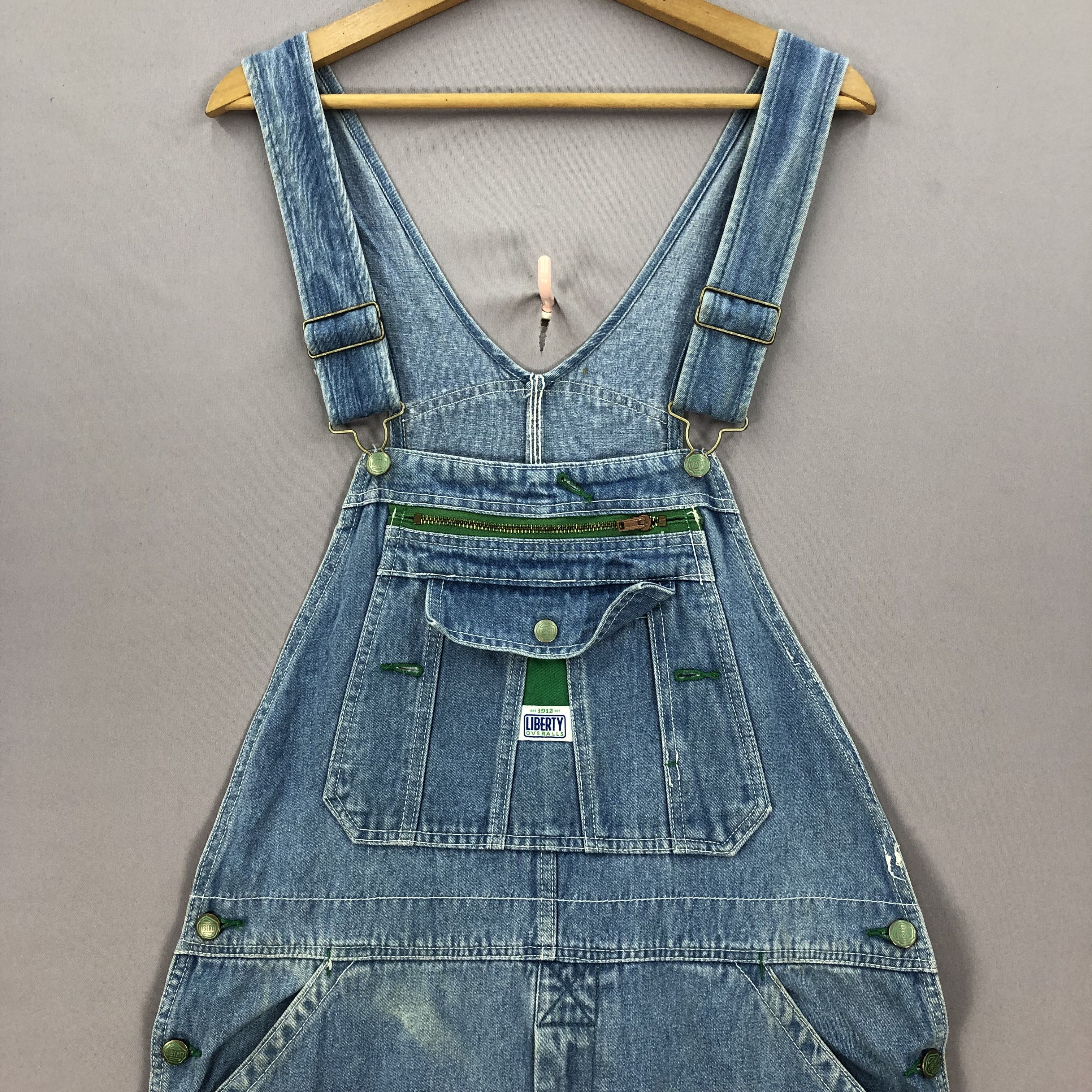 Liberty × Vintage Vintage 90s Liberty Carpenter Denim Jeans Overalls Size US 36 / EU 52 - 3 Thumbnail
