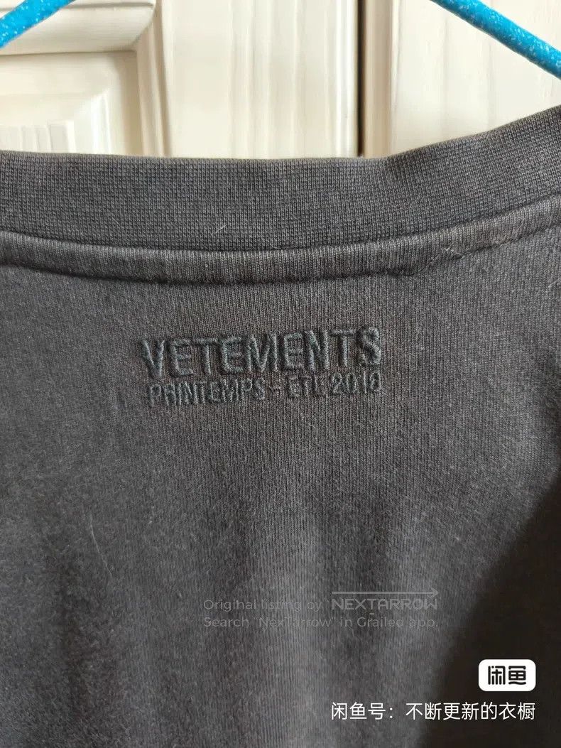 Vetements Vetements Black Short Sleeve T-shirt Size US S / EU 44-46 / 1 - 4 Thumbnail