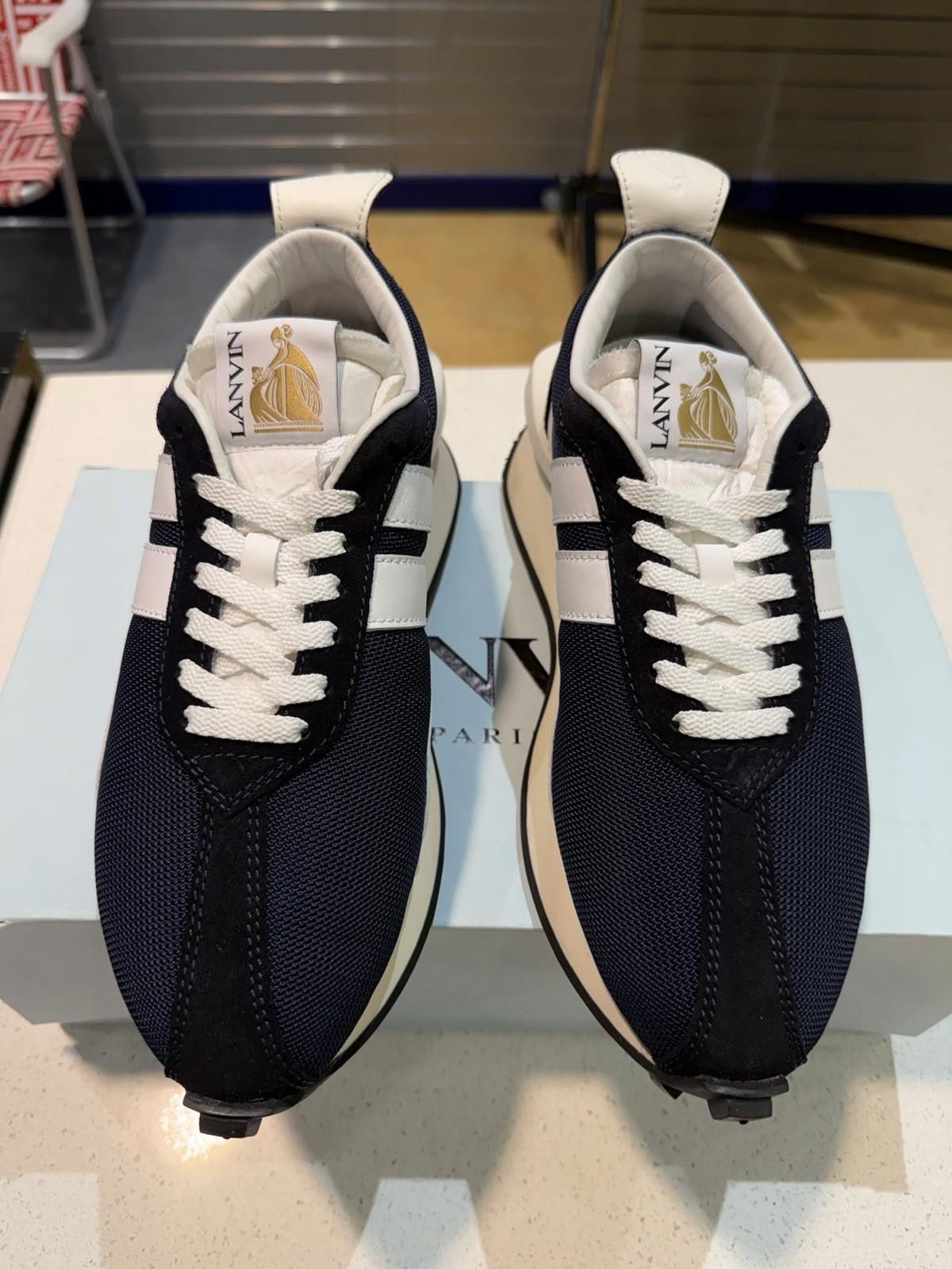 Lanvin LANVIN BLUE BUMPR SNEAKERS White Blue Size 42EU/9US Size US 9 / IT 39 - 8 Thumbnail