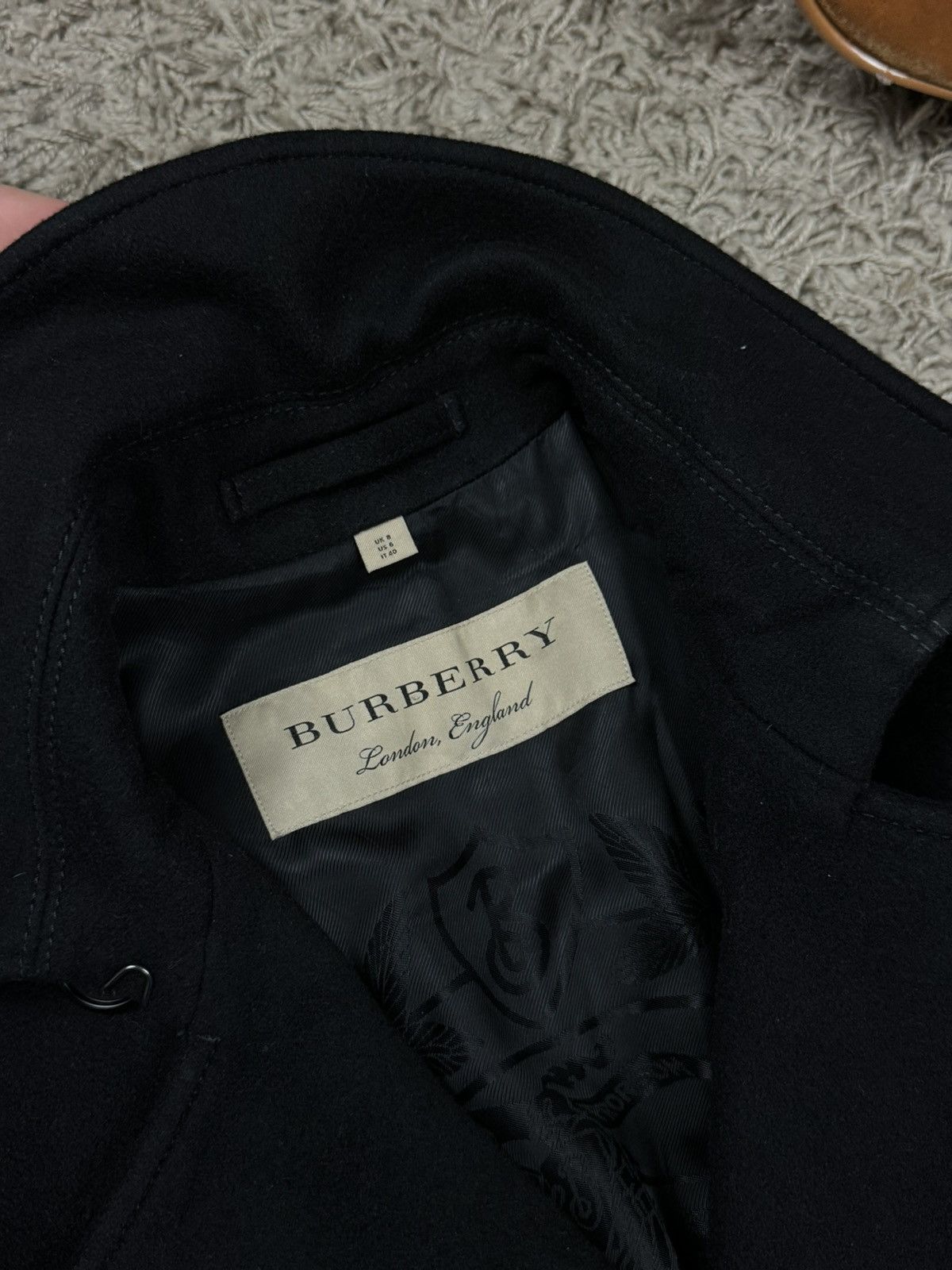 Burberry Wool coat trench Burberry original streetwear luxury item Size S / US 4 / IT 40 - 3 Thumbnail