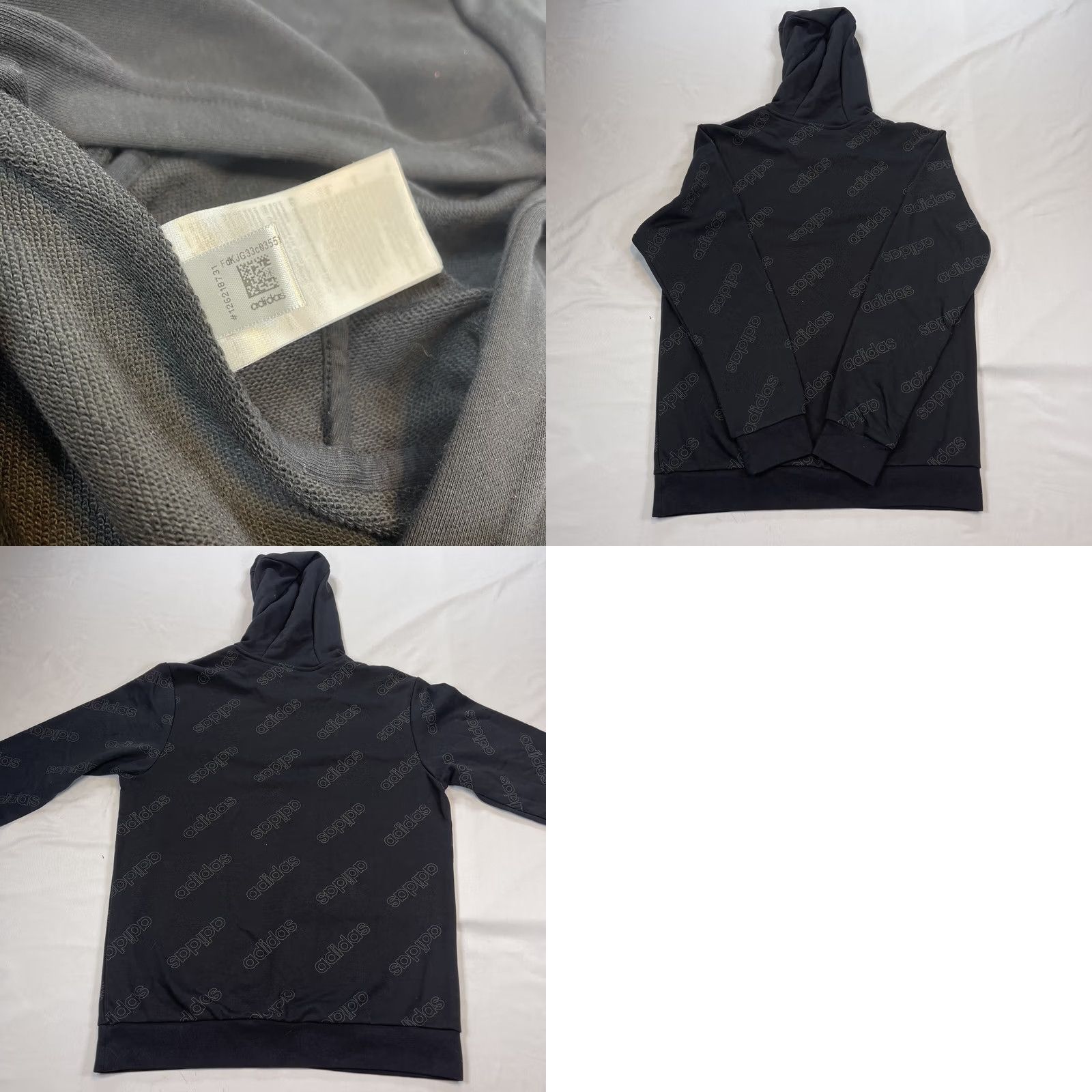 Adidas Adidas Men's Hoodie L Black GJ6597 3 Stripes Logo Pullover Athletic Comfort Hooded Pockets Sweatshirt Casual Fall Winter Size US L / EU 52-54 / 3 - 9 Thumbnail