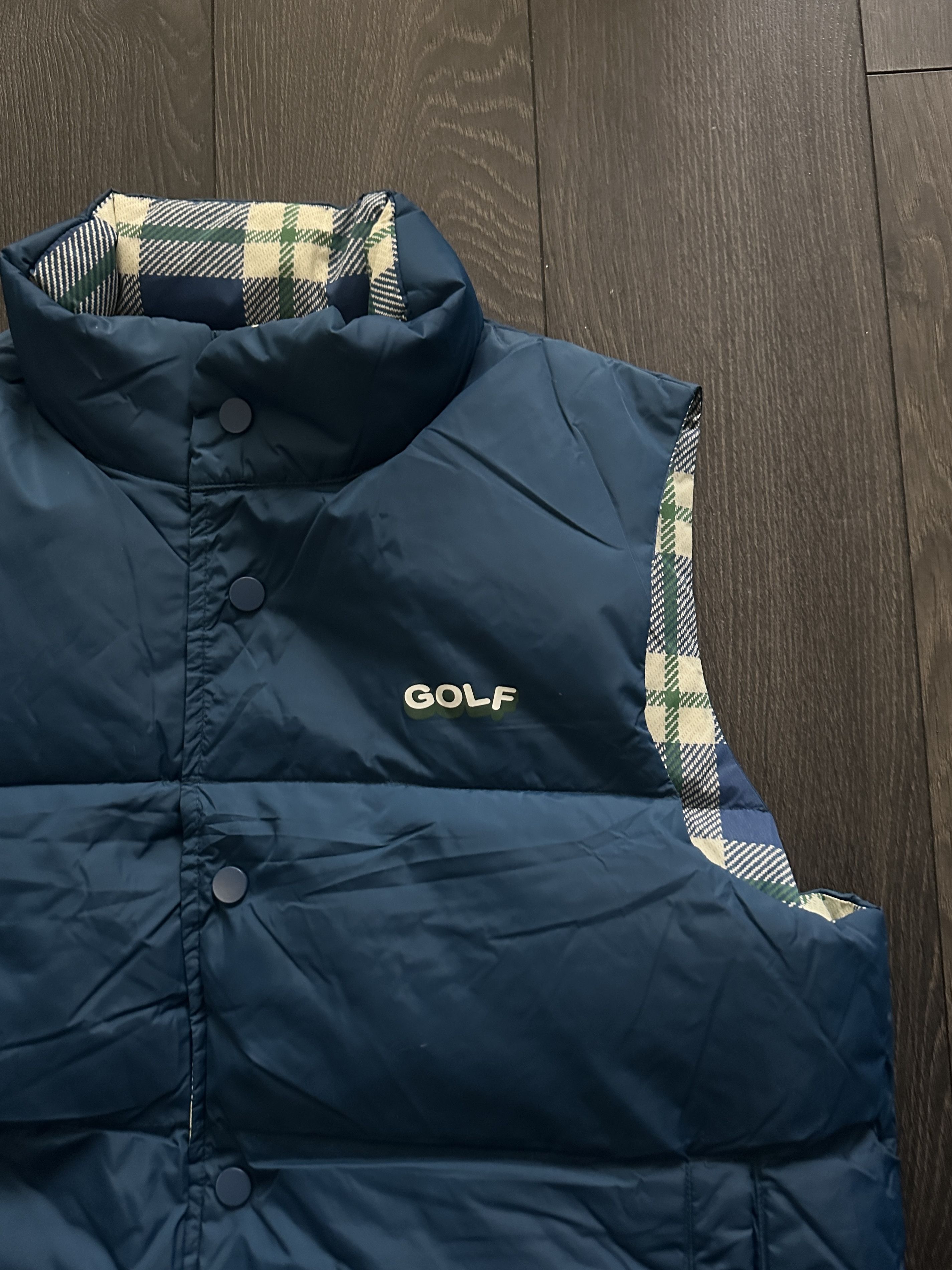 Golf Wang GOLF WANG REVERSIBLE NAVY PUFFER VEST Size US M / EU 48-50 / 2 - 1 Thumbnail