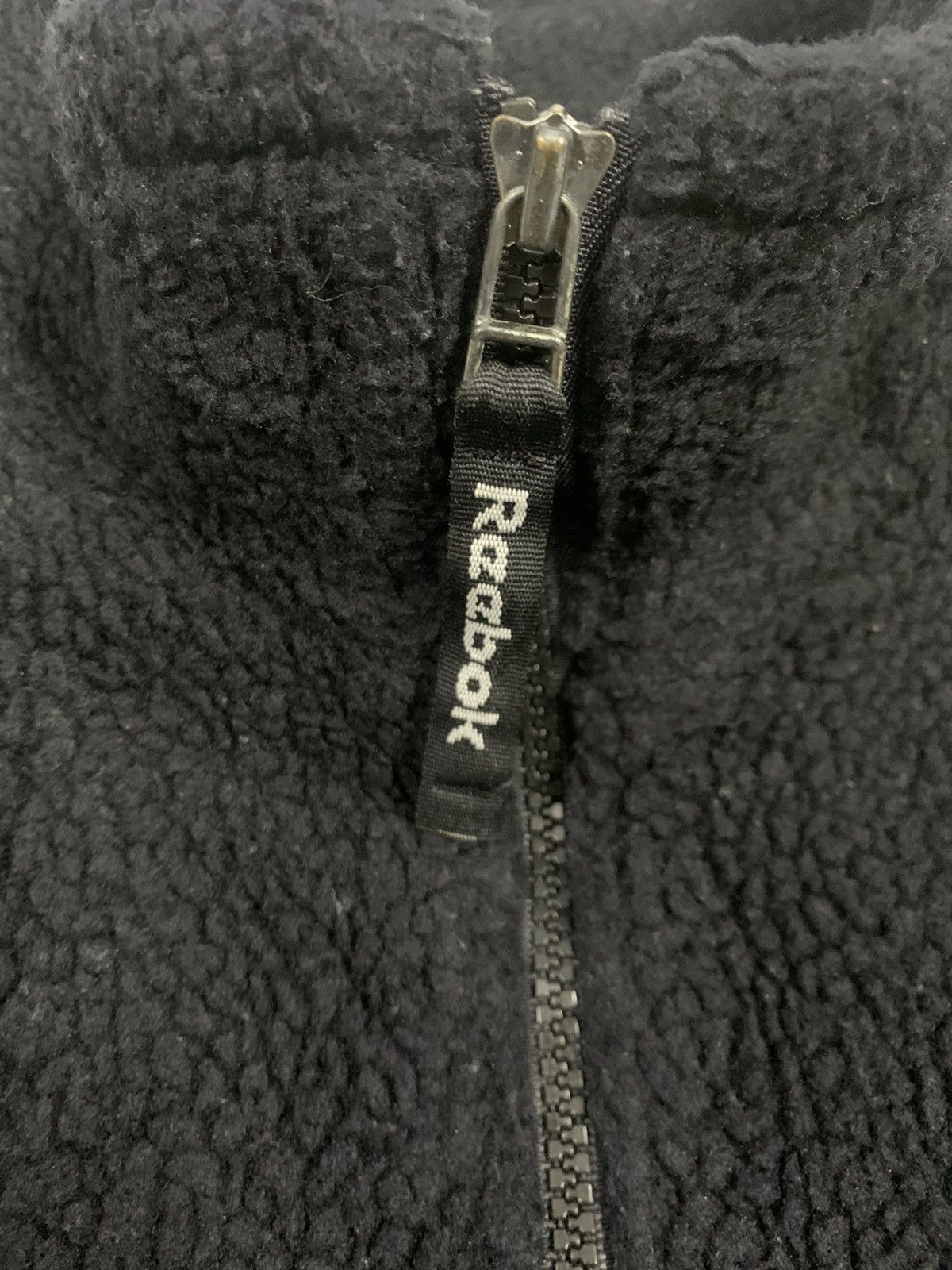 Reebok Vintage 90s Reebok Full Zip Navy Deep Pile Fleece Jacket Size US L / EU 52-54 / 3 - 6 Thumbnail