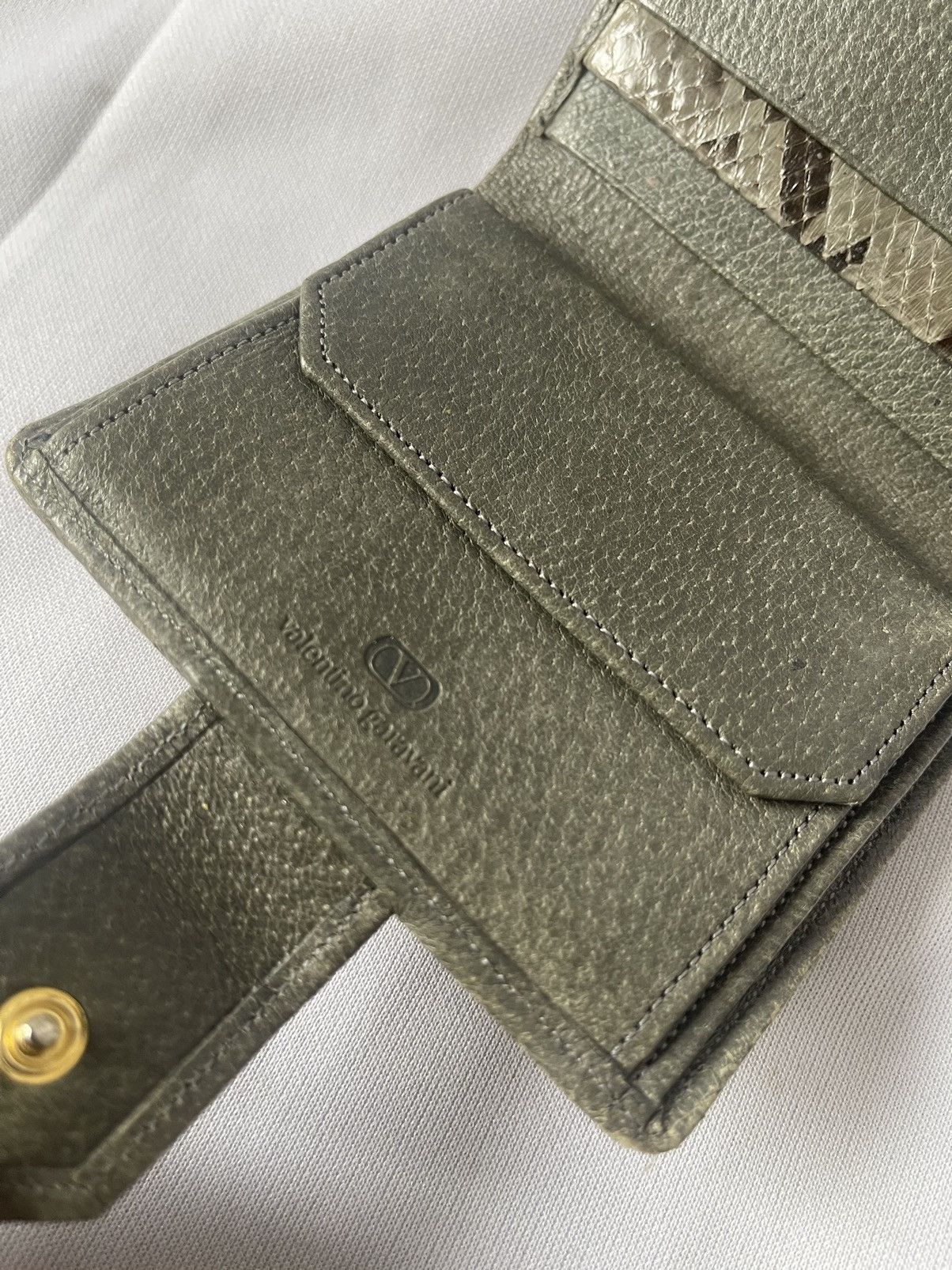 Valentino Valentino Garavani - Snake Skin Bi-Fold Wallet Pure Leather Size ONE SIZE - 6 Thumbnail