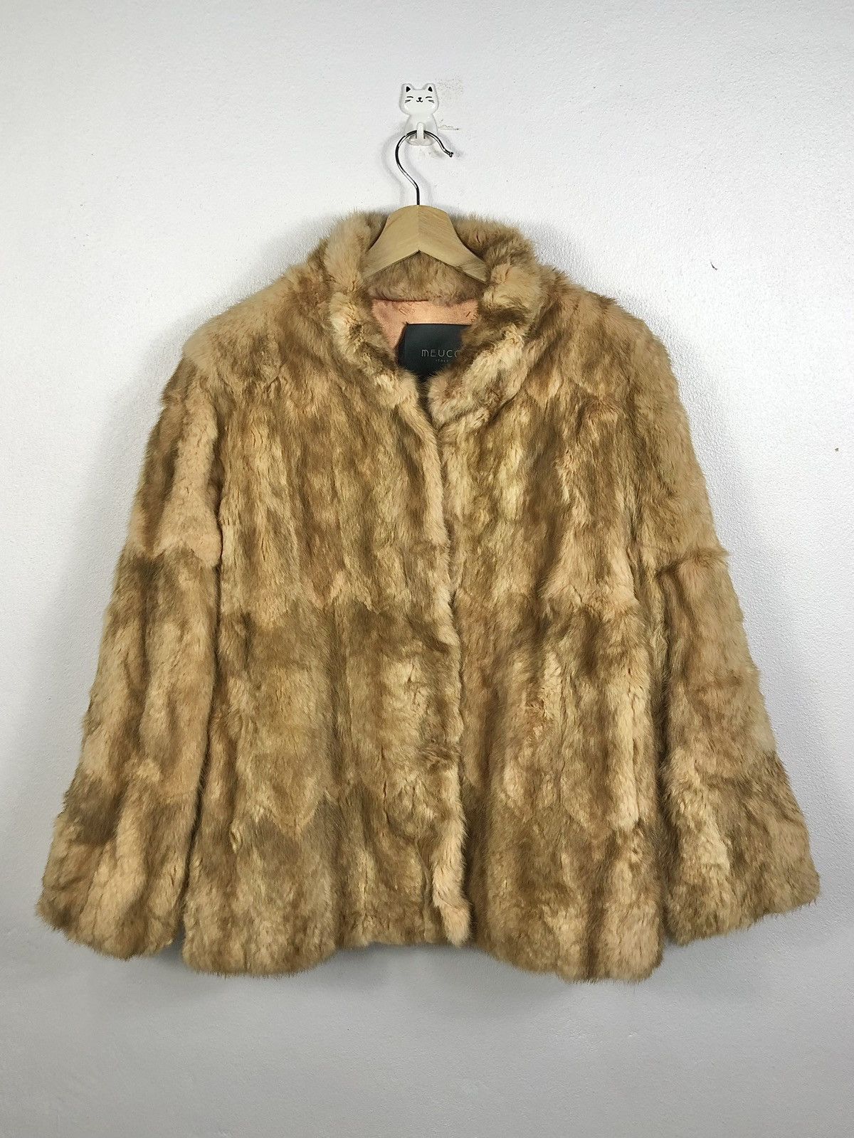 Vintage Rare Vintage Meucci Italy Fur Mohair Jacket Made in Italy Size US M / EU 48-50 / 2 - 1 Thumbnail
