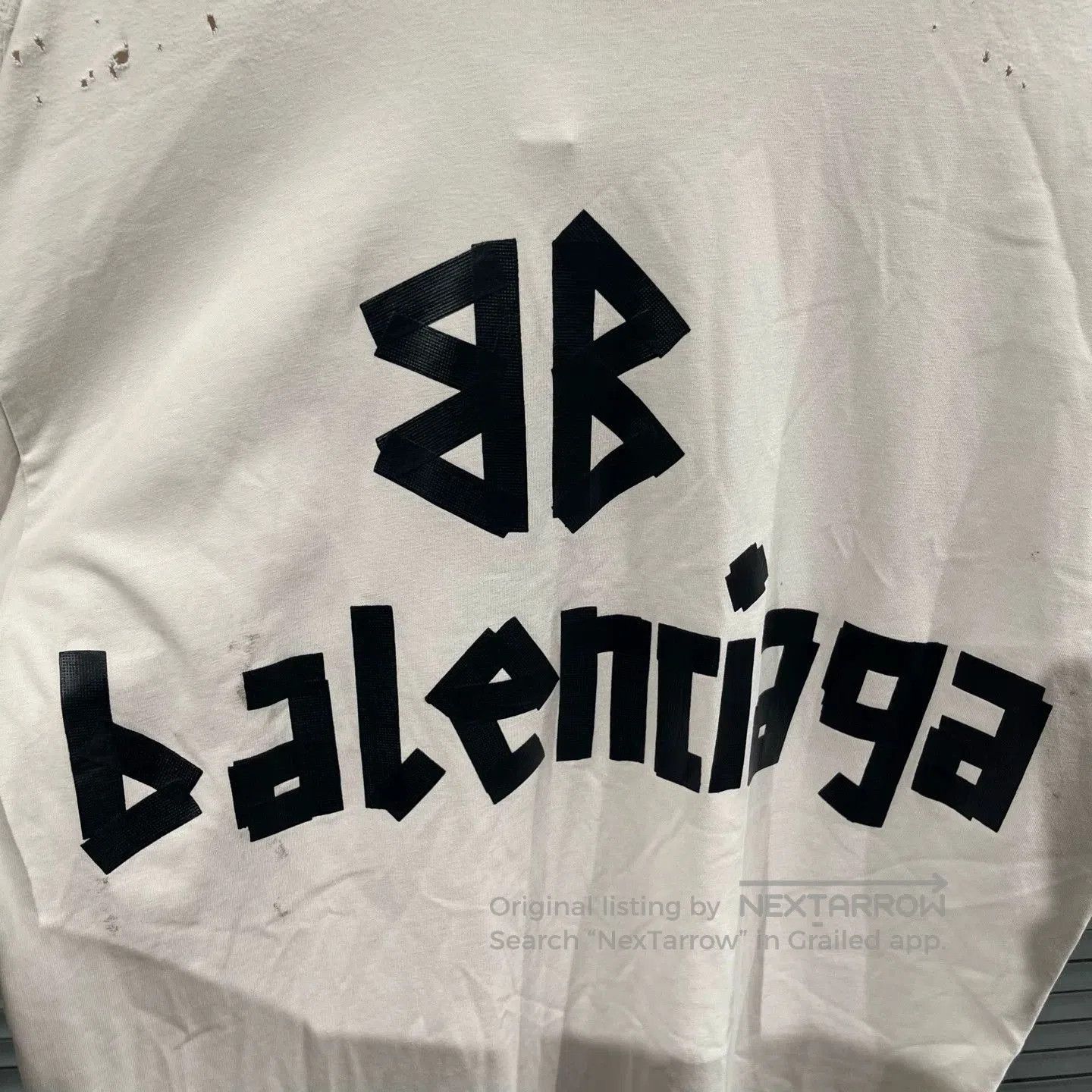 Balenciaga Bold Print Short Sleeve T-Shirt. Size US S / EU 44-46 / 1 - 5 Thumbnail