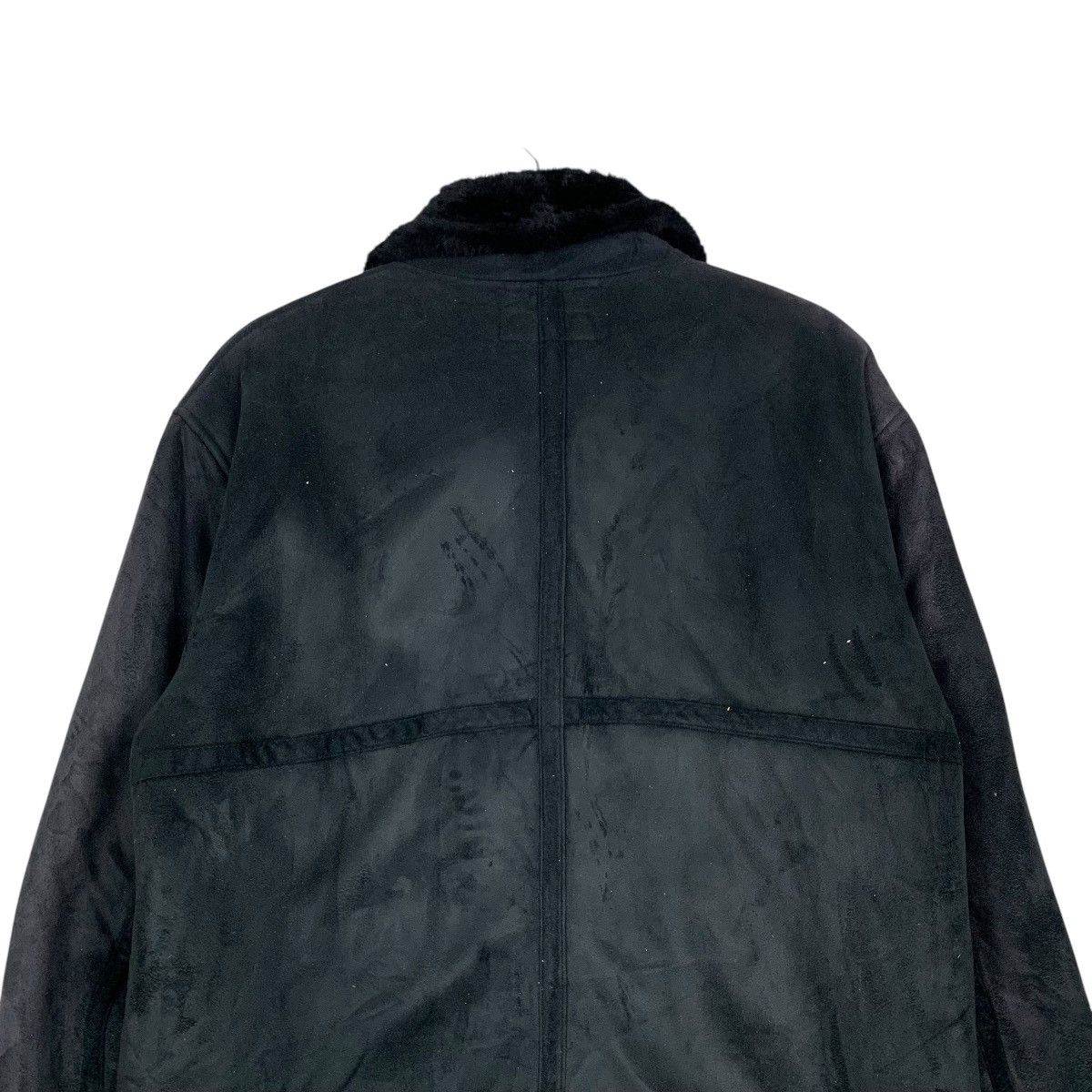 Kansai Yamamoto KANSAI JEANS Faux Fur Leather Jacket #2305-C102 Size US L / EU 52-54 / 3 - 8 Thumbnail
