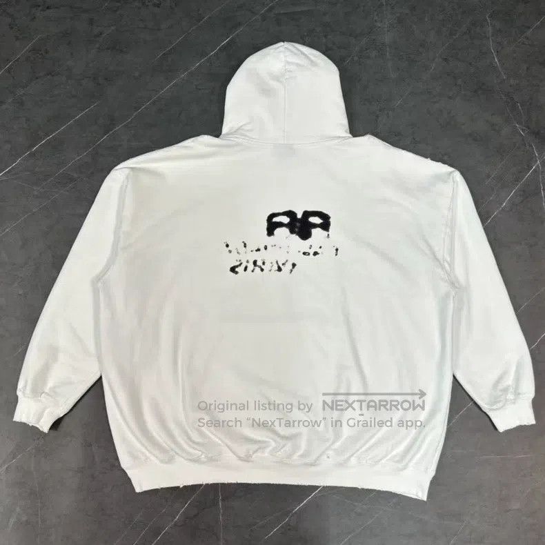 Balenciaga Balenciaga Splatter double B graffiti letter logo hoodie Size US XS / EU 42 / 0 - 2 Thumbnail
