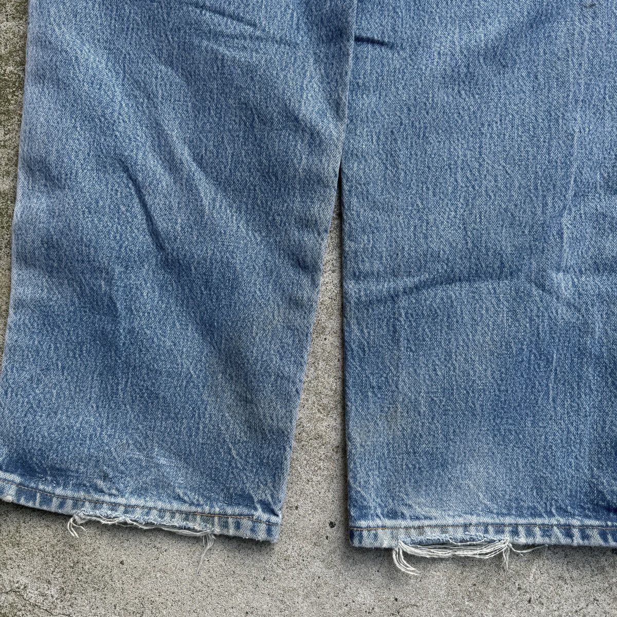 Vintage 90s Faded Thrashed Distressed Workwear Jeans ERD Grunge Size US 34 / EU 50 - 15 Thumbnail