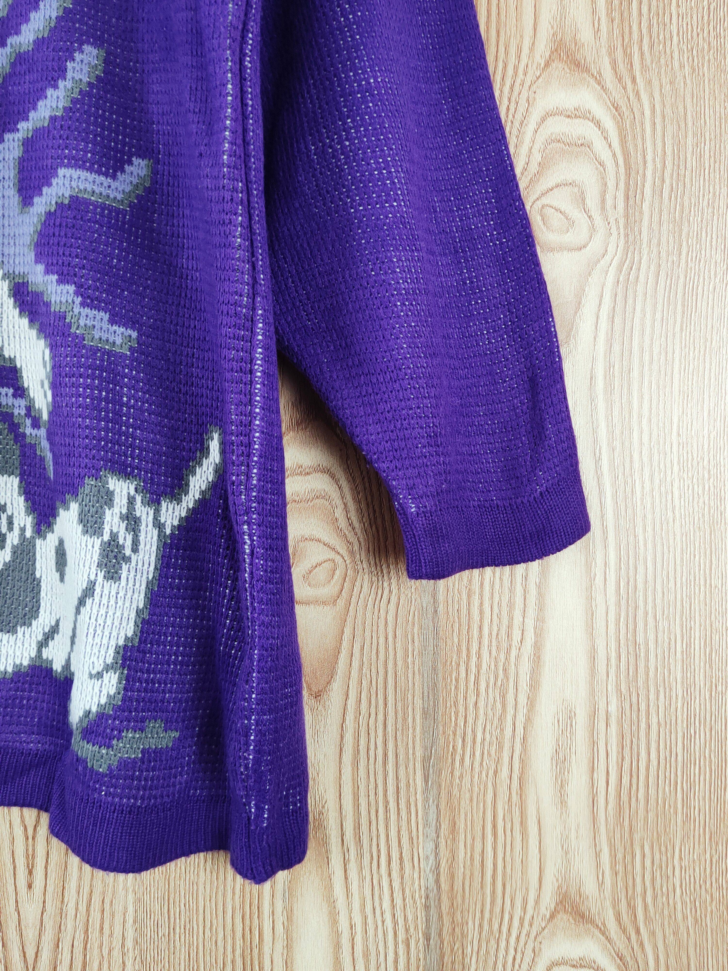 Japanese Brand × Vintage Desire Purple dog Knitwear Long Sweatshirts #W424 Size M / US 6-8 / IT 42-44 - 7 Thumbnail