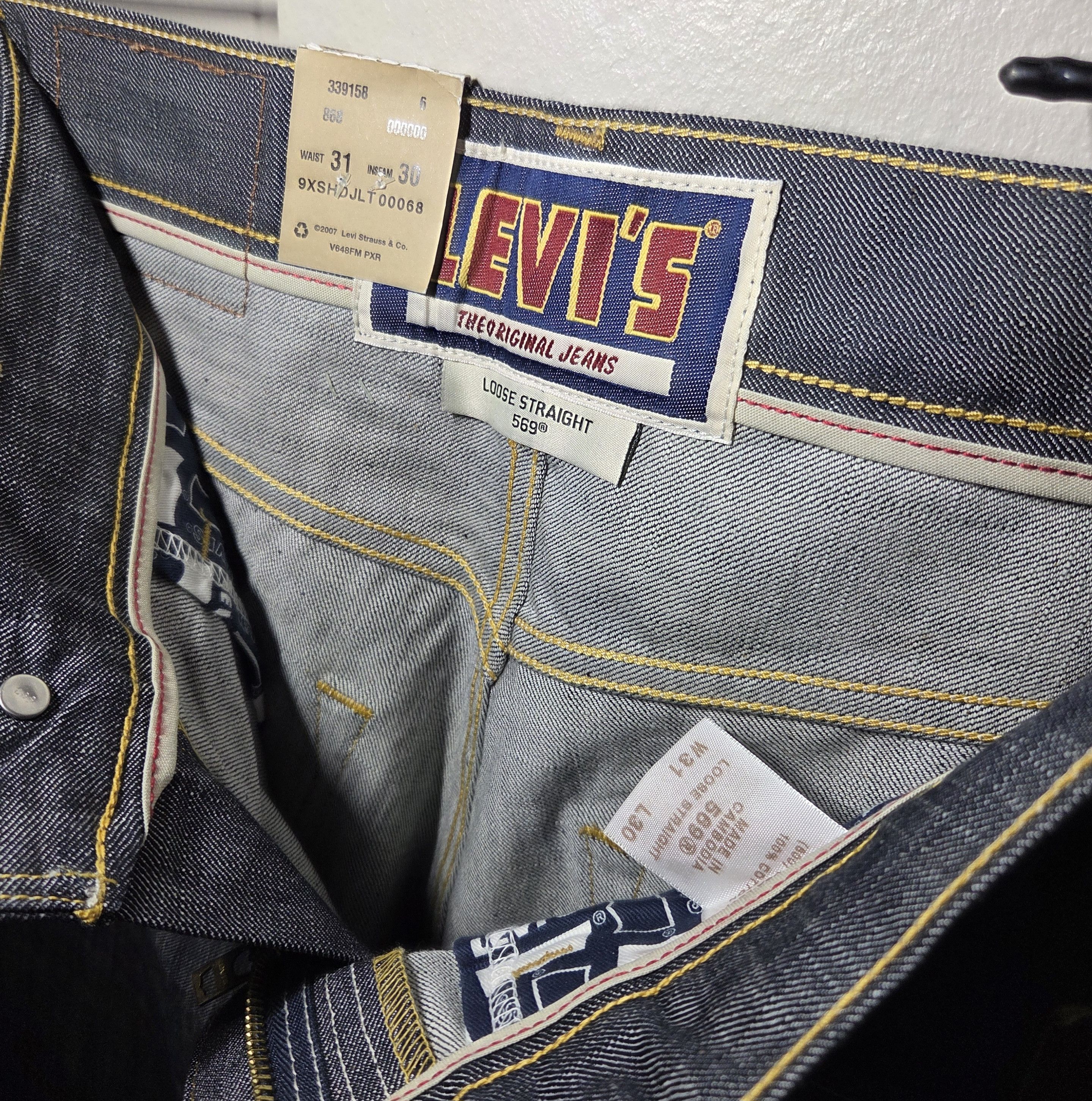 Levi's 2007 Levis 569 Loose Straight Pants Size US 31 - 7 Thumbnail