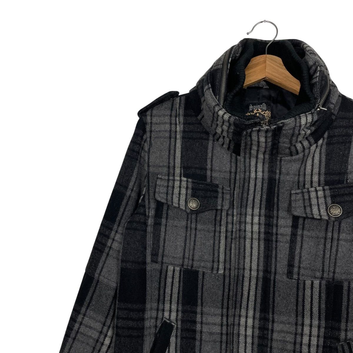 Spinash Japanese Brand Spinash Tartan Zipper Jacket Size US M / EU 48-50 / 2 - 6 Thumbnail