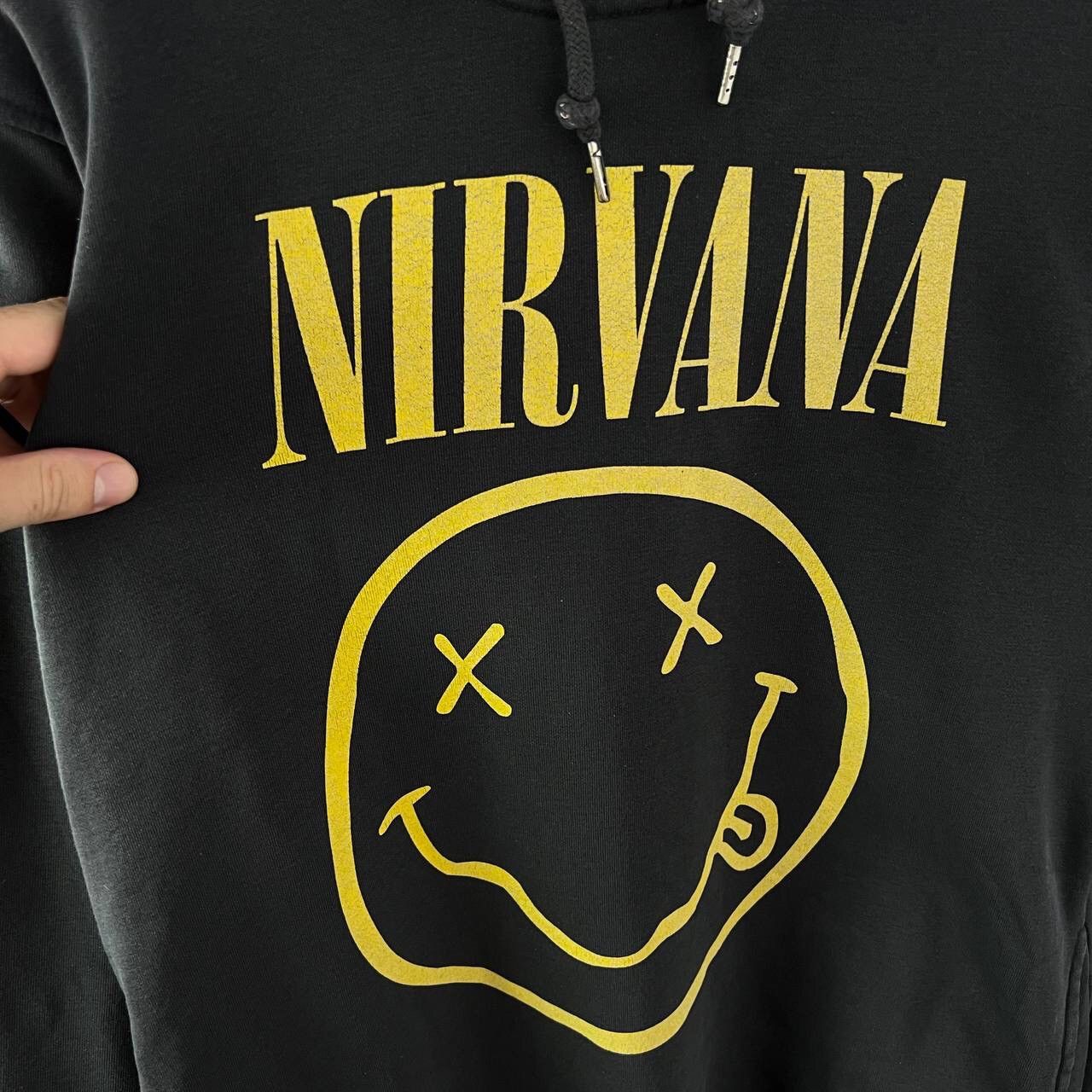 Band Tees Vintage Nirvana Hoodie Bog Print Rock Band Y2K Size US L / EU 52-54 / 3 - 3 Thumbnail