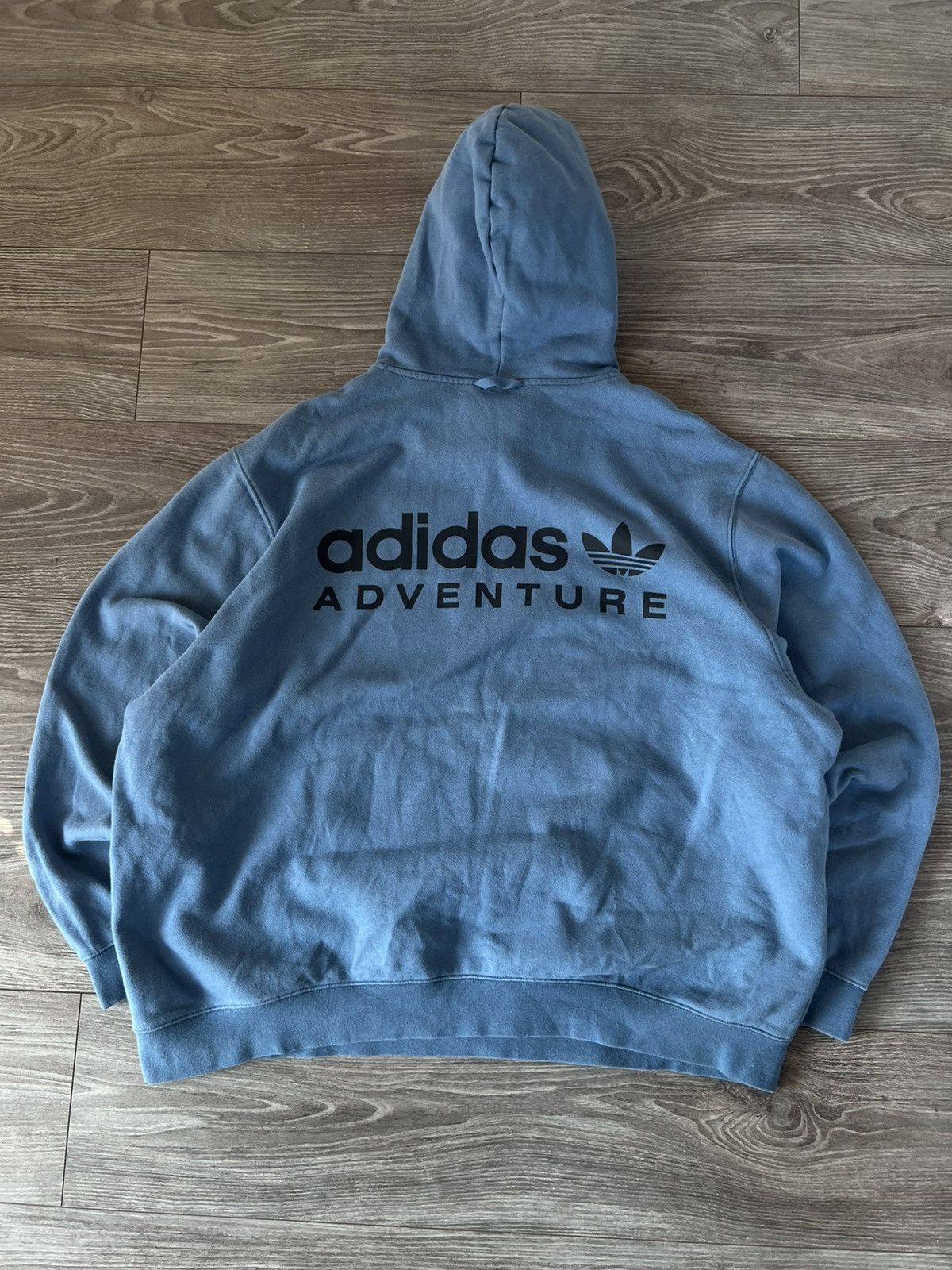 Adidas ‼️Adidas Adventure EQT Big Logo Regular Hood Hoodie ‼️ Size US XXL / EU 58 / 5 - 4 Thumbnail