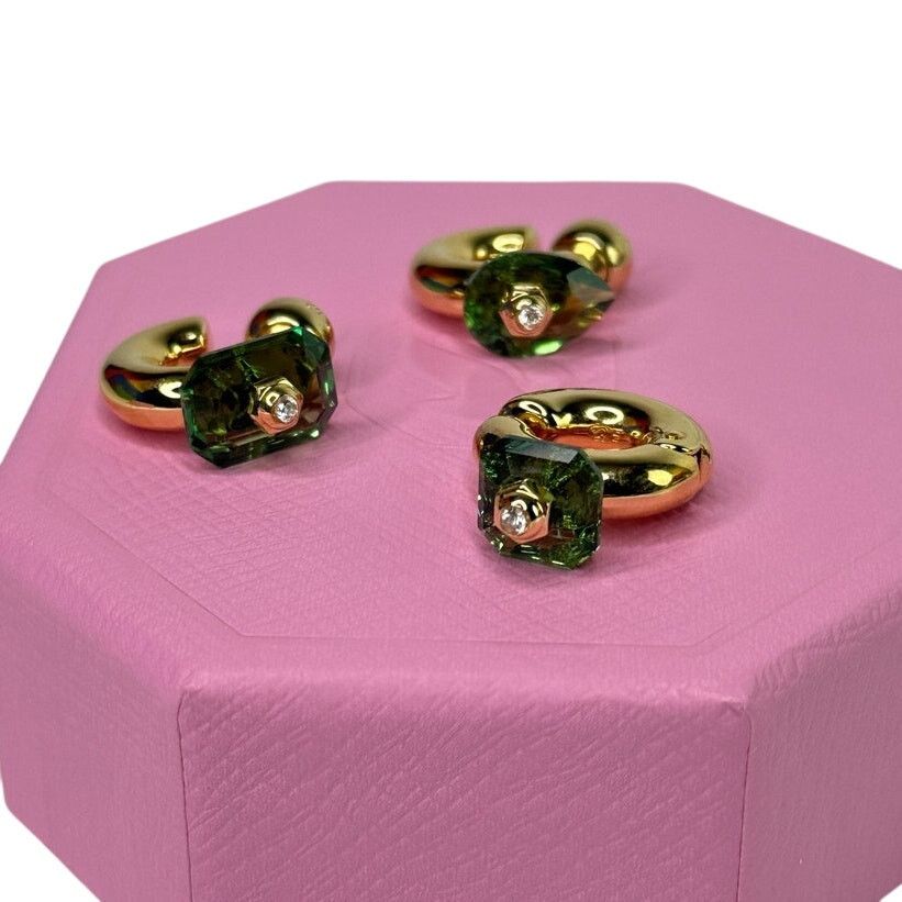 Swarovski Numina hoop earrings Set (3) Mixed cuts