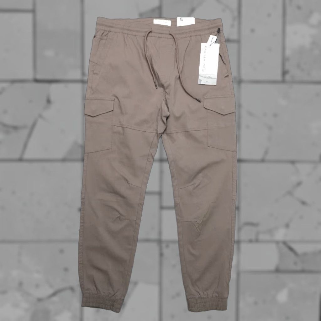 Vintage Projek Raw Bungee flex Cargo Pants Men's XL Mocha Nylon Spandex Rayon Athletic Slim Tapered 5-Pocket Cargo Pants Mens XL Mocha Size US 36 / EU 52 - 1 Thumbnail