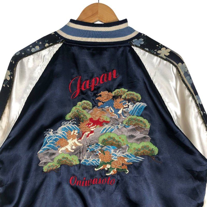 Japanese Brand × Vintage Vintage Oniwasoto Sukajan Reversible Varsity Jacket Size US L / EU 52-54 / 3 - 7 Thumbnail
