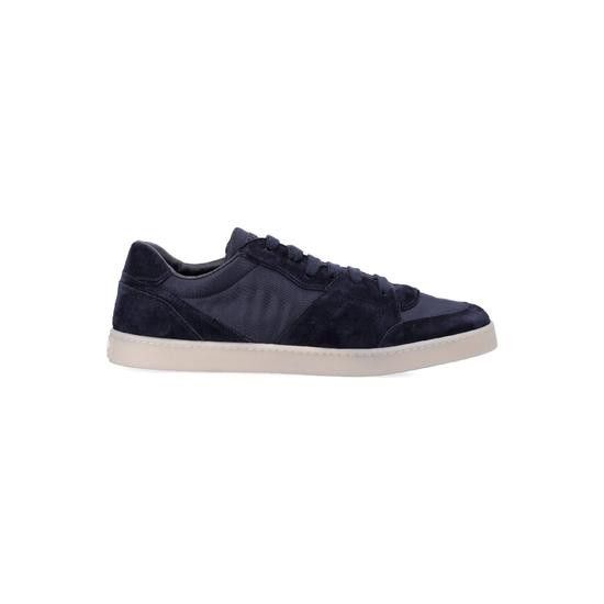 Prada o1mt1gz0526 Suede and Re-Nylon Low-Top Sneakers in Blue Size US 8 / EU 41 - 1 Thumbnail