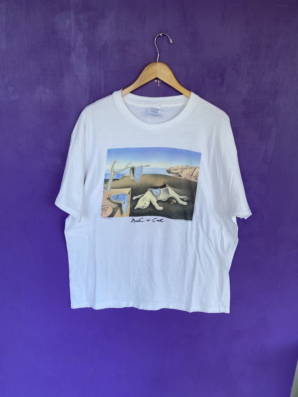 Other Vintage 1992 Salvador Dali’s cat art tee Size US XL / EU 56 / 4 - 1 Thumbnail