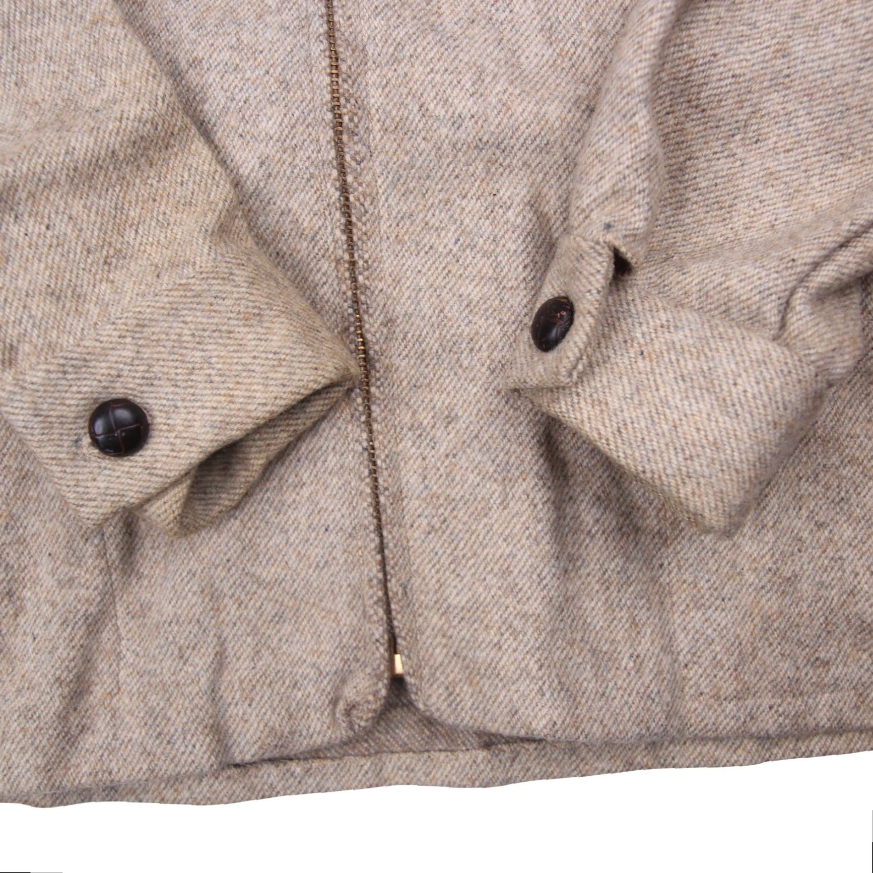 Vintage VINTAGE Brandless Mens Shirt Jacket Wool Gray M 21"x26" Talon Zipper Mens Size US M / EU 48-50 / 2 - 3 Thumbnail
