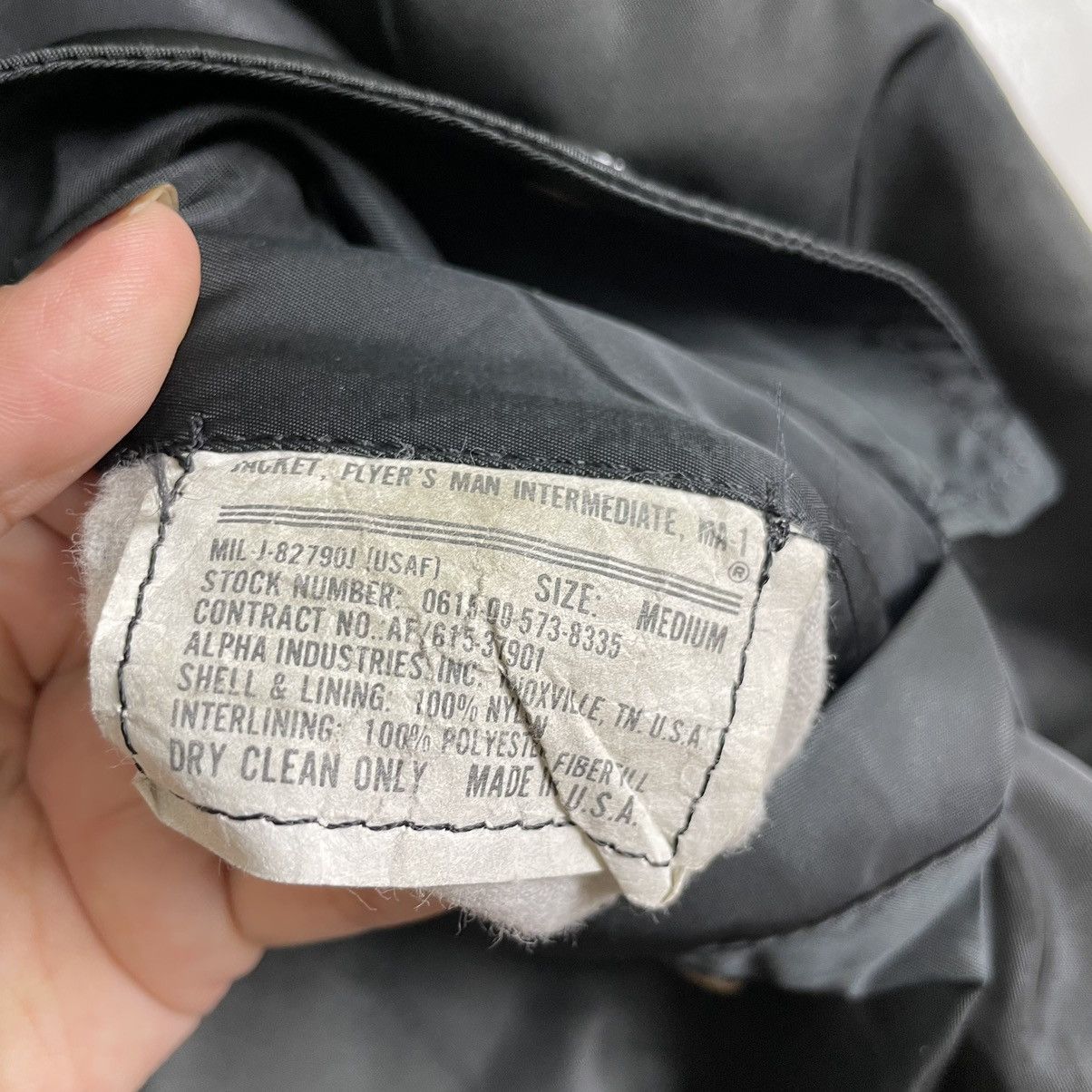 Alpha Industries × Vintage 💥80s SUNFADED BLACK ALPHA INDUSTRIES MA1 RIOT BOMBER Size US M / EU 48-50 / 2 - 11 Thumbnail