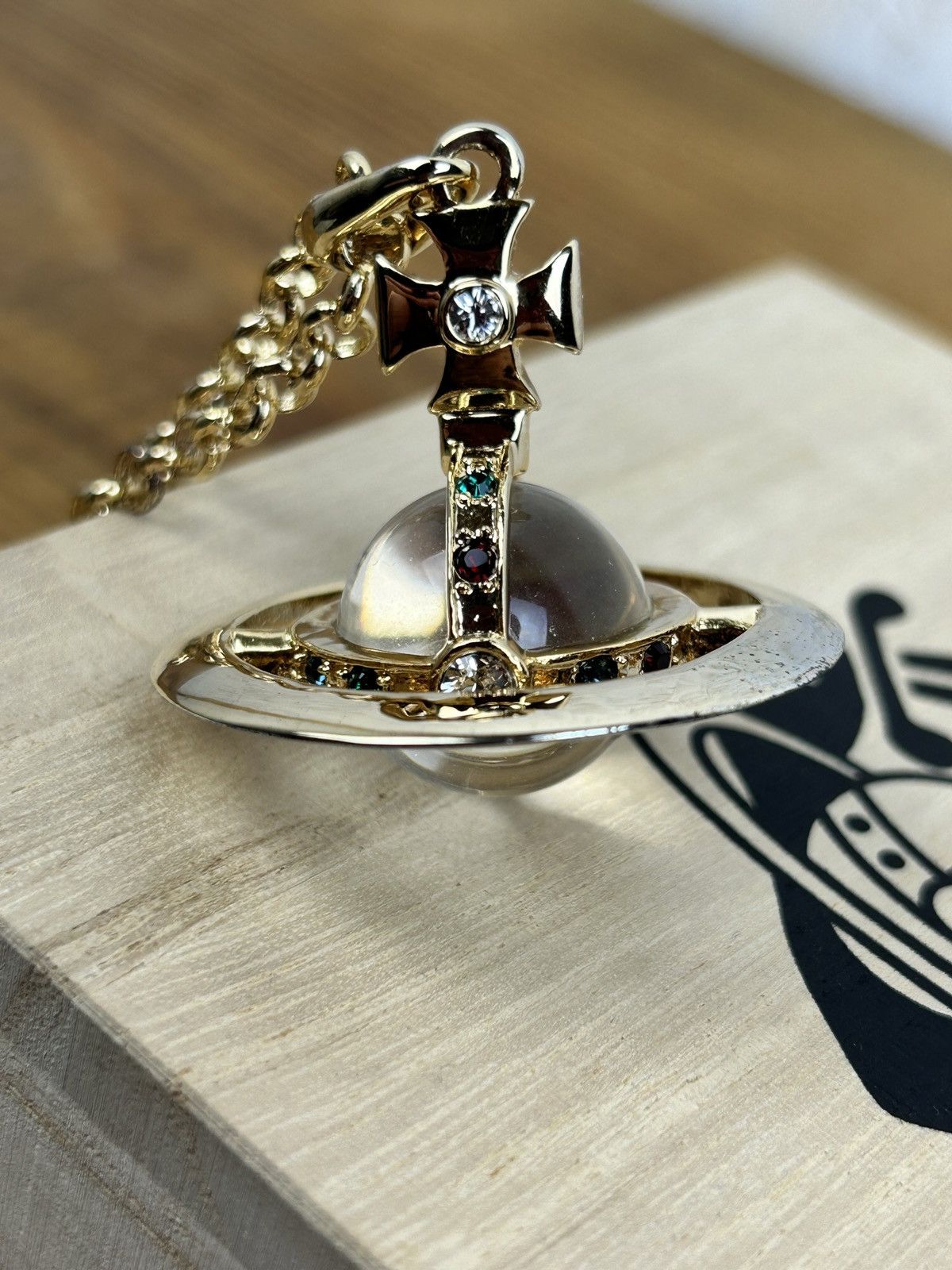 Vivienne Westwood Vintage Vivienne Westwood Small Orb Pendant Necklace Size ONE SIZE - 2 Thumbnail