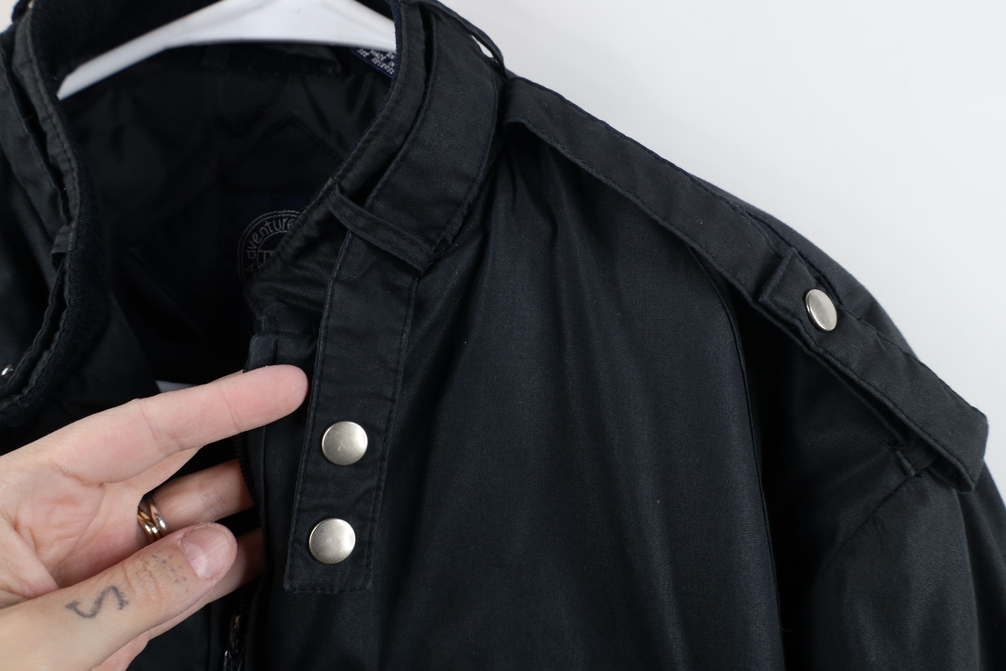 Vintage Vintage 90s Streetwear Cafe Racer Bomber Jacket Black Size US M / EU 48-50 / 2 - 4 Thumbnail