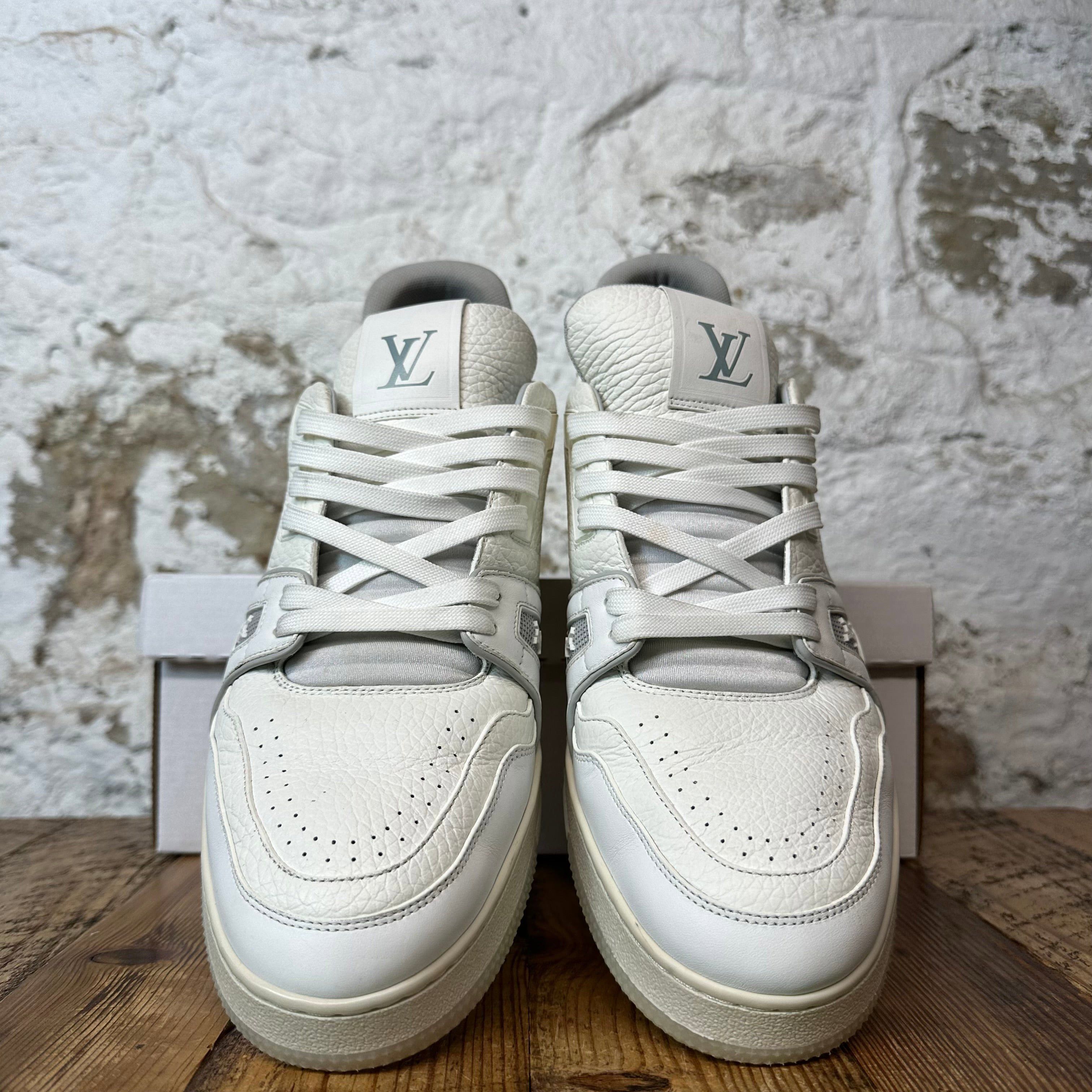Louis Vuitton Louis Vuitton White Cream Trainer Sneaker Sz 11.5(10LV) Size US 11.5 / EU 44-45 - 3 Thumbnail
