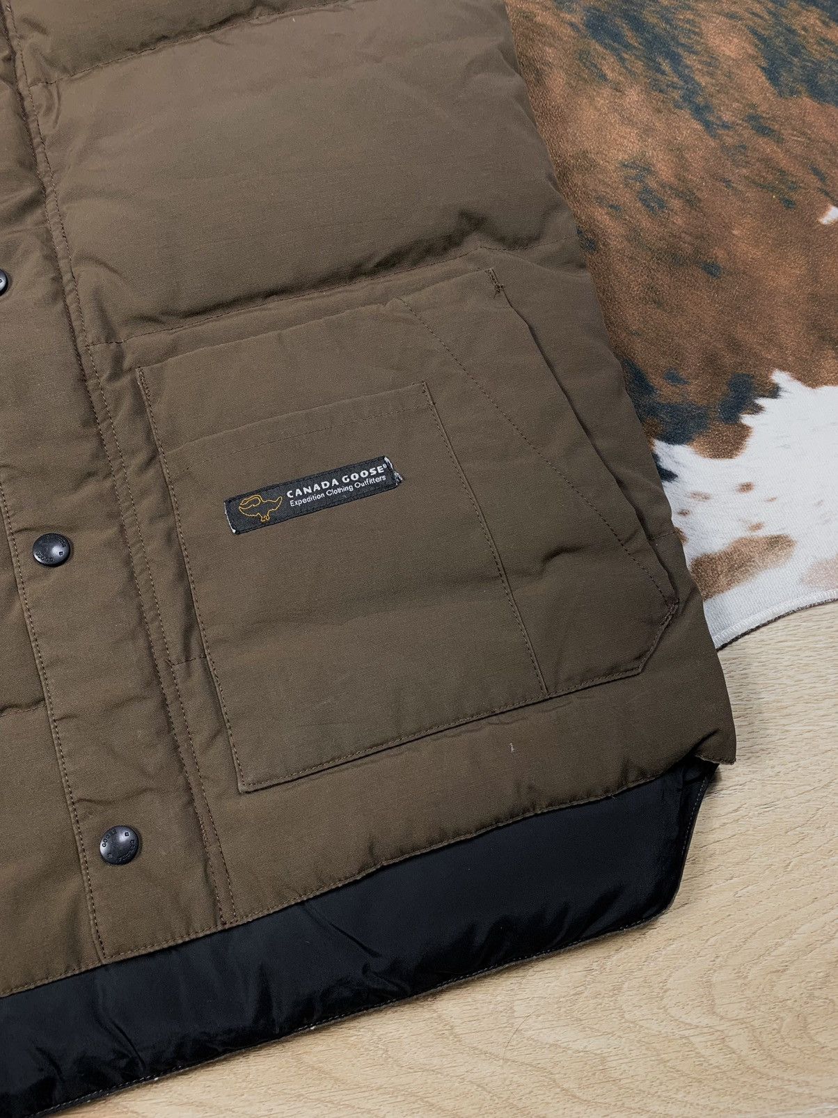 Canada Goose × Vintage Vintage Canada Goose Brown Down Puffer Vest Size US S / EU 44-46 / 1 - 7 Thumbnail
