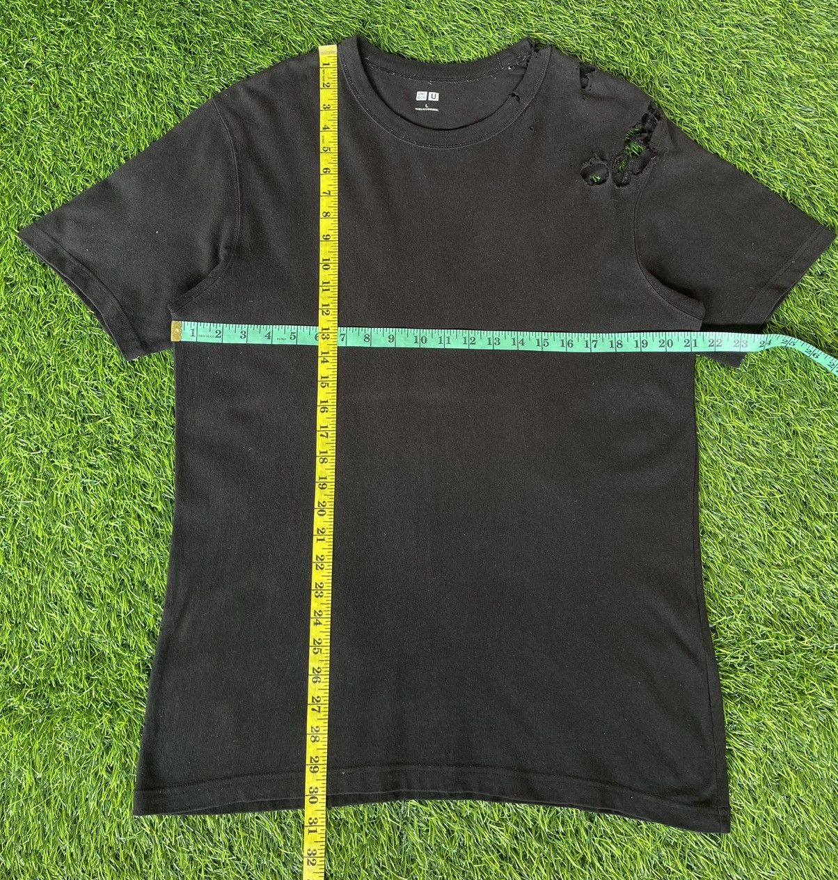Lemaire × Uniqlo RARE🔥LEMAIRE x UNIQLO🔥Thrashed Sun Faded Black Tshirt Size US L / EU 52-54 / 3 - 8 Thumbnail
