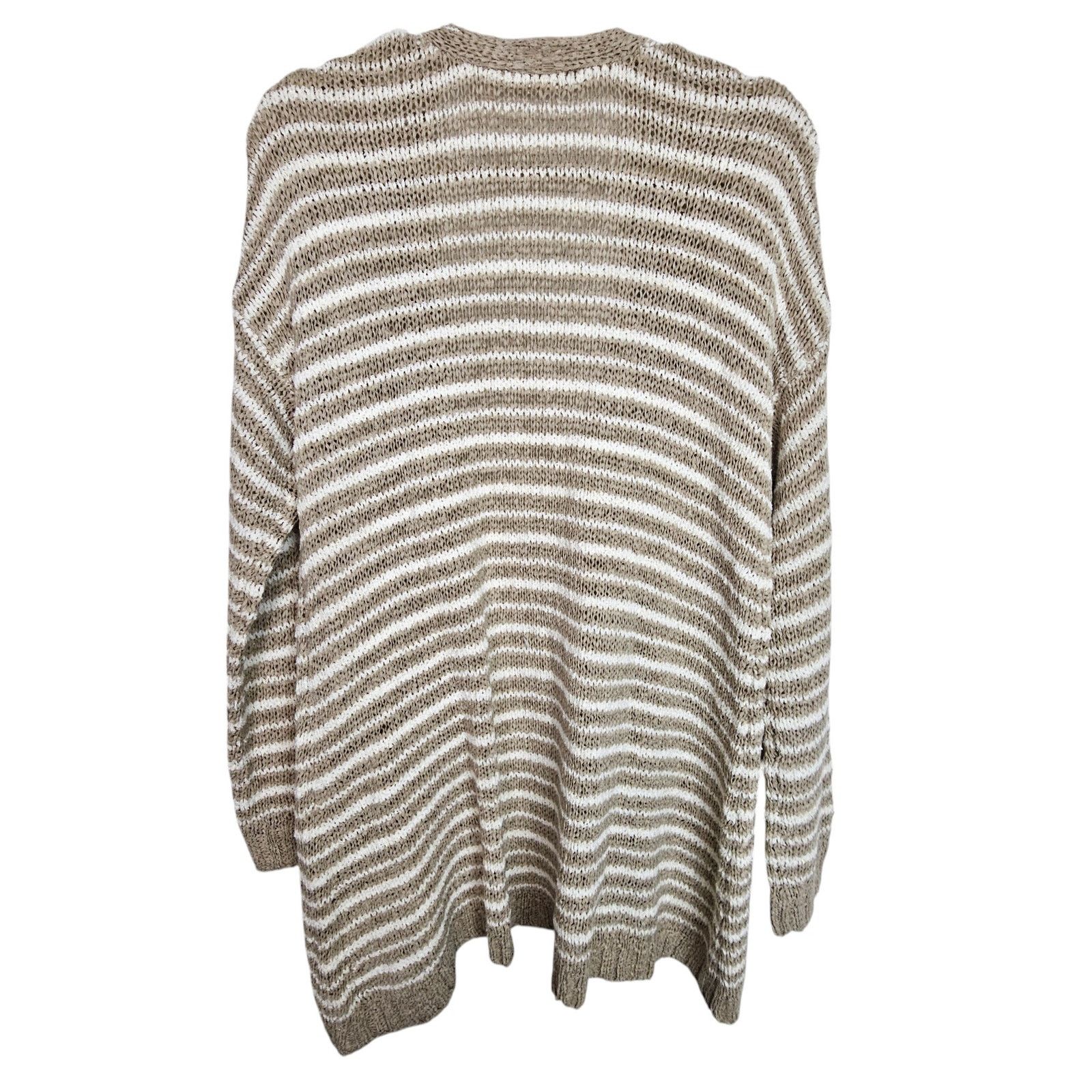 Soft Surroundings Soft Surroundings Womens Lucie Striped Knit Cardigan Sweater Size M / US 6-8 / IT 42-44 - 8 Thumbnail