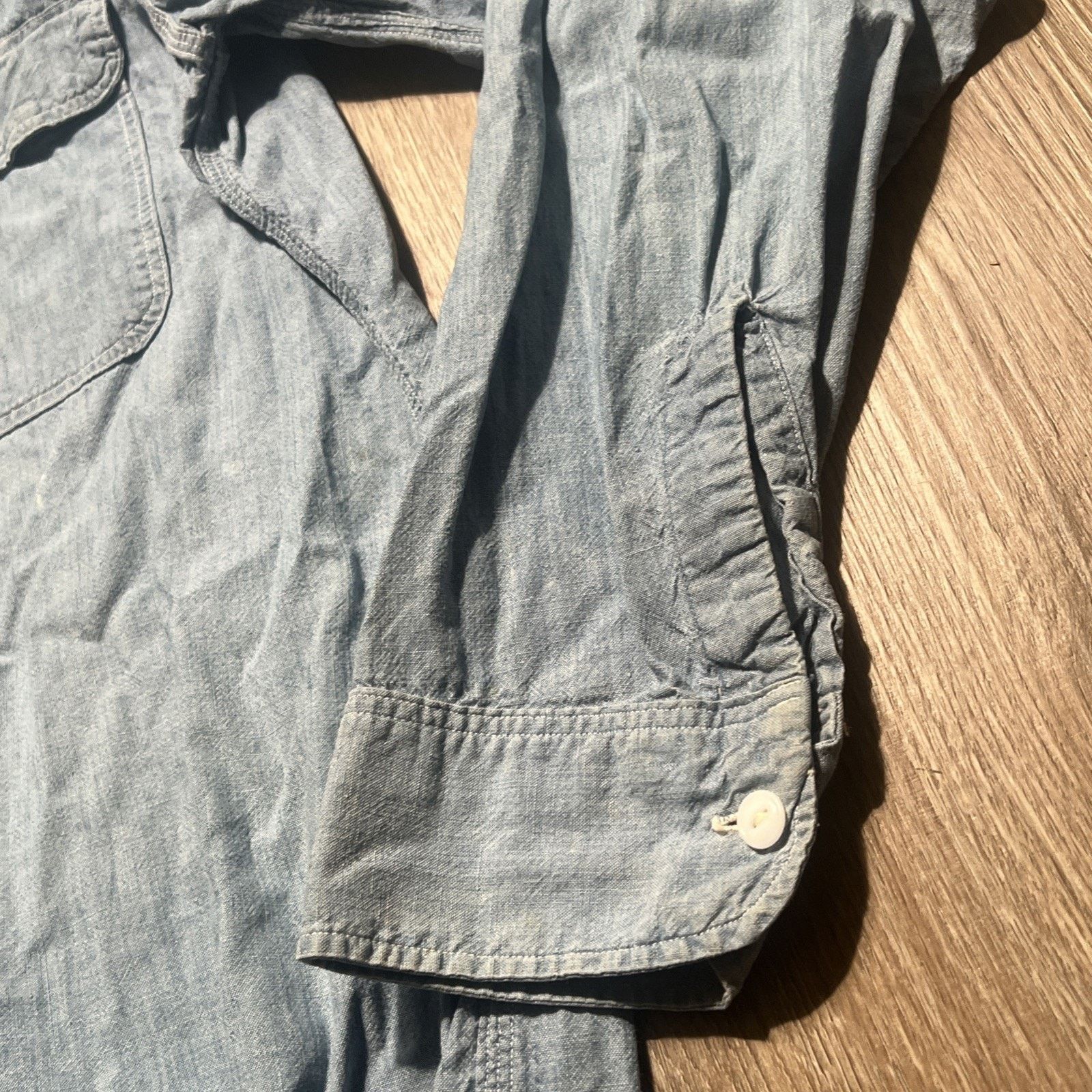 JCPenney Vintage 50s Penneys Sanforized Cotton Chambray Shirt Tall L Size US L / EU 52-54 / 3 - 6 Thumbnail