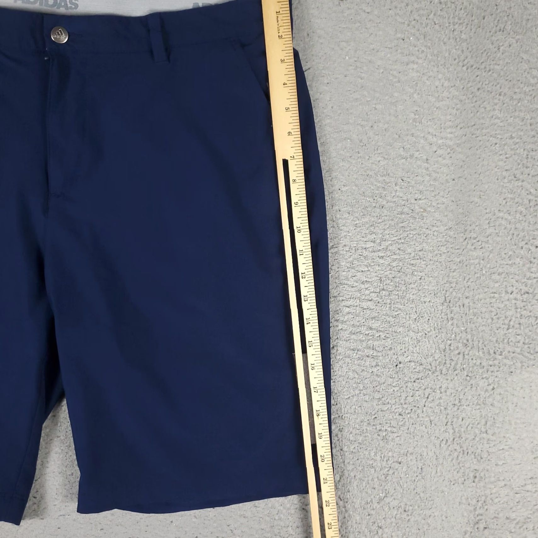 Adidas Adidas Shorts Mens 36 Blue Golf Casual Flat Front Chino Slash Pockets [Num] Size US 36 / EU 52 - 5 Thumbnail