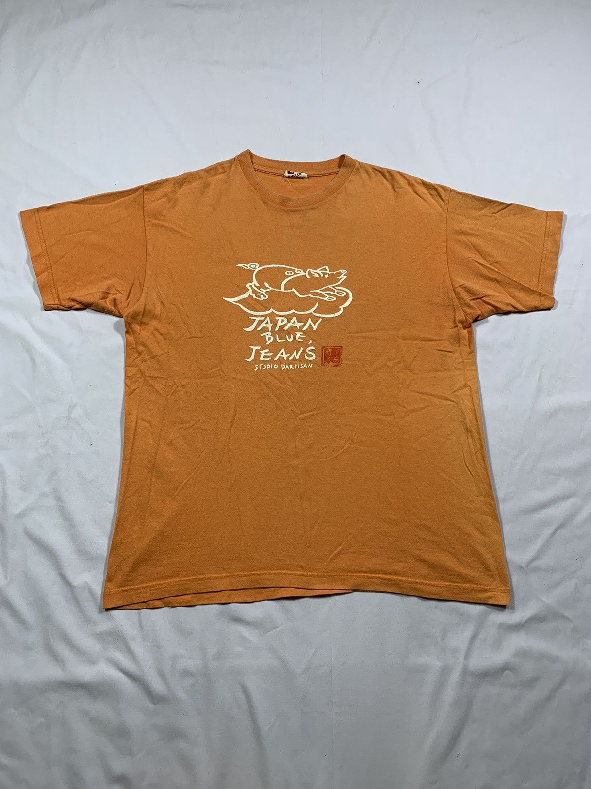 45rpm × Japanese Brand × Studio D'Artisan Studio D'Artisan Two pigs brand Japan Blue Jeans tee shirt Size US L / EU 52-54 / 3 - 1 Thumbnail