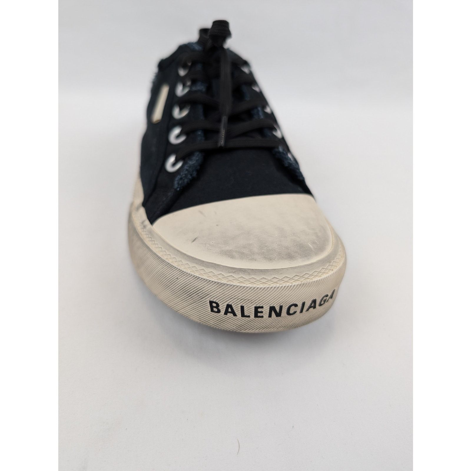 Balenciaga o1rshd1 Paris Mule Destroyed Mule VLUC in Black/White Size US 8 / EU 41 - 5 Thumbnail