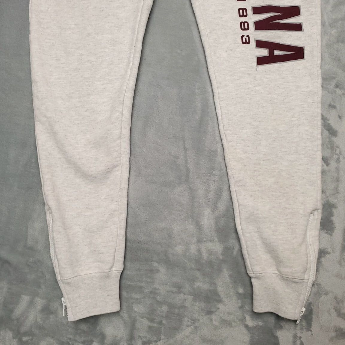 Vintage University of Montana Jogger Pants Mens Small Gray Draw String Elastic Waist Size US 29 - 2 Thumbnail