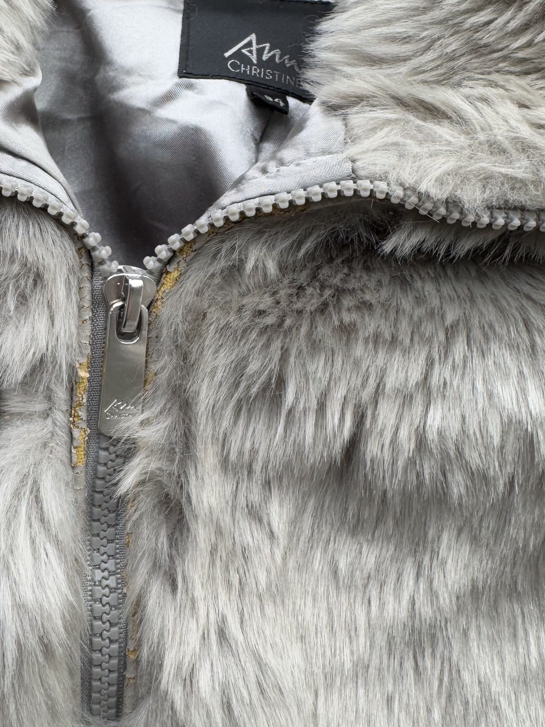 Vintage Vintage Cropped Faux Fur Jacket B369(V53)E2 Size S / US 4 / IT 40 - 5 Thumbnail