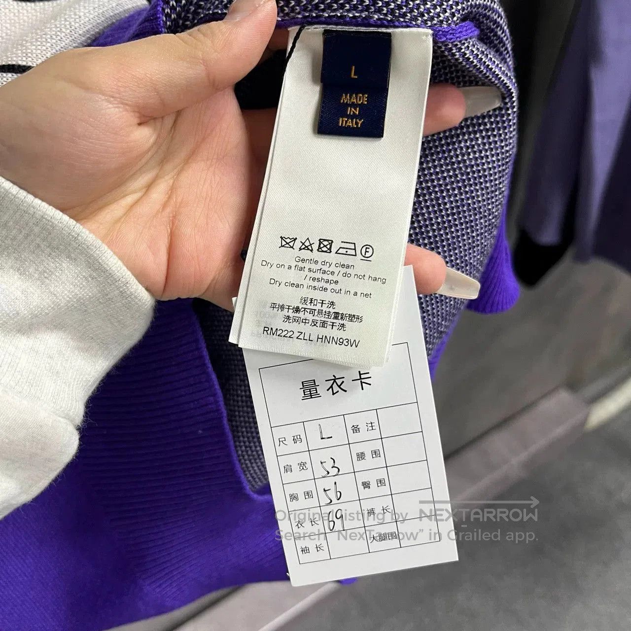 Louis Vuitton Louis Vuitton Purple Logo Jacquard Sweater. Size US M / EU 48-50 / 2 - 4 Thumbnail