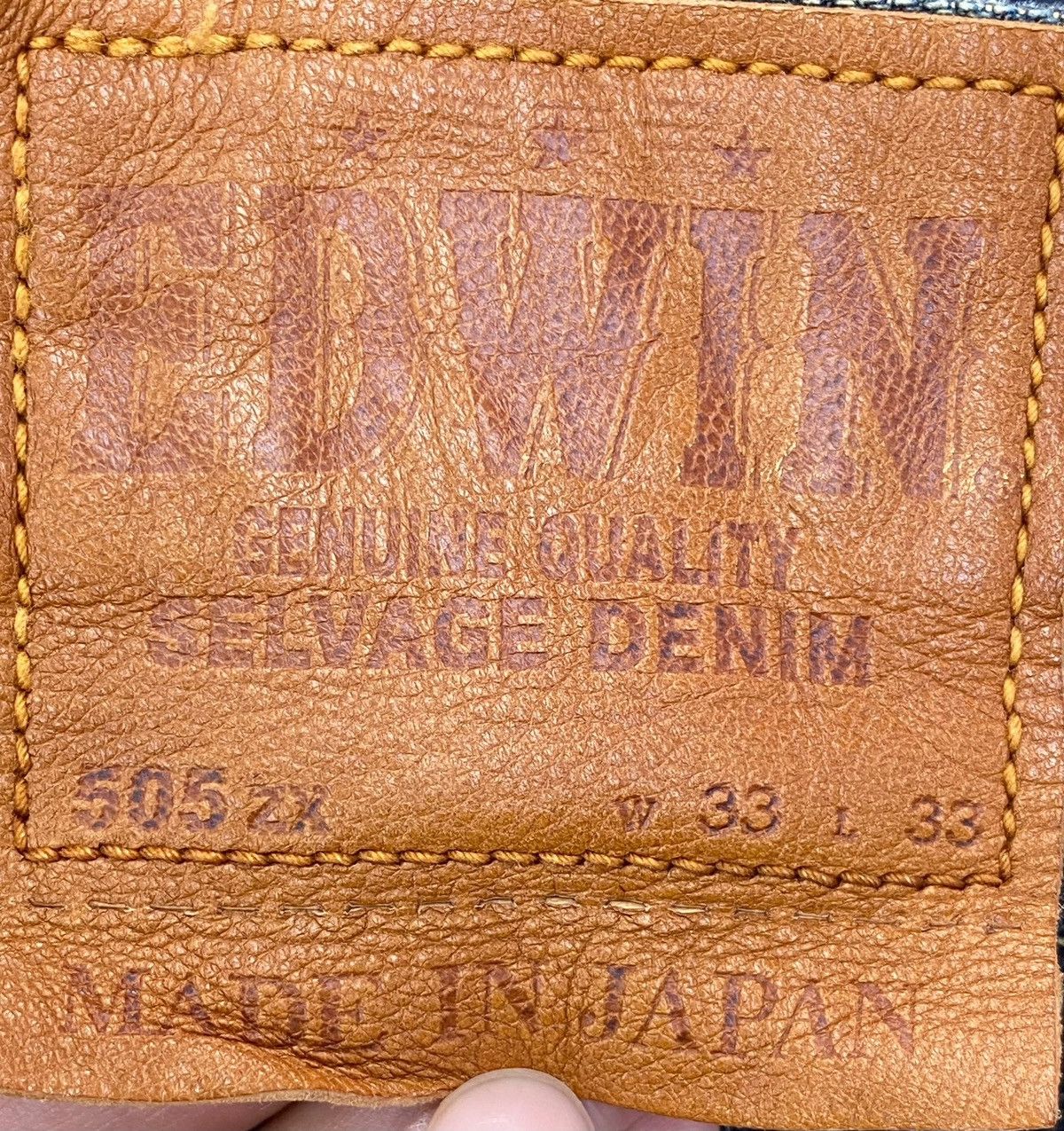 Edwin Edwin X Selvage Faded Blue Wash Straight Cut Style Jeans Size US 35 - 11 Thumbnail