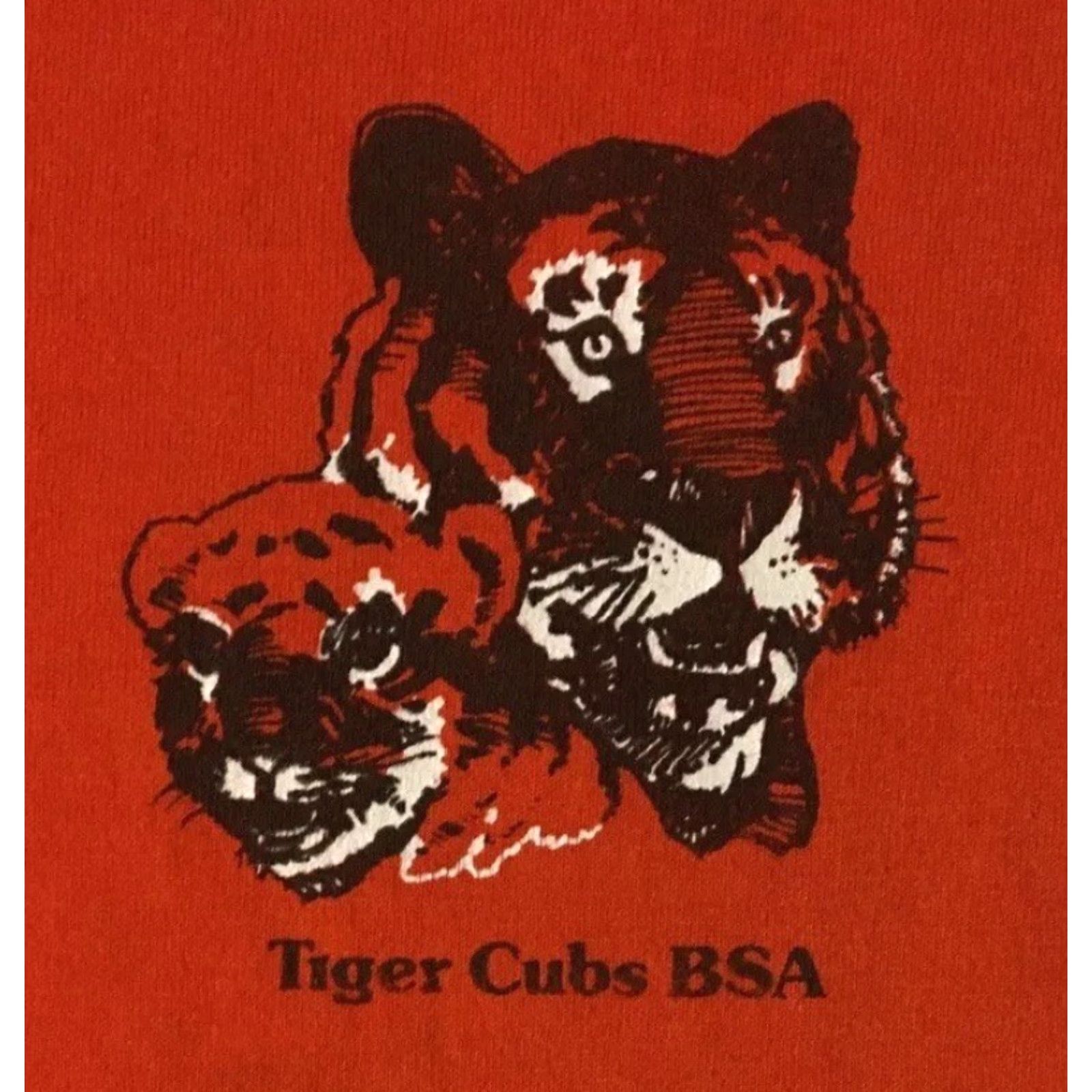 Vintage Vtg 90s Tiger Cubs BSA Faded Shirt L USA Boy Scouts Animal Track PE Grunge 80s Size US L / EU 52-54 / 3 - 2 Thumbnail