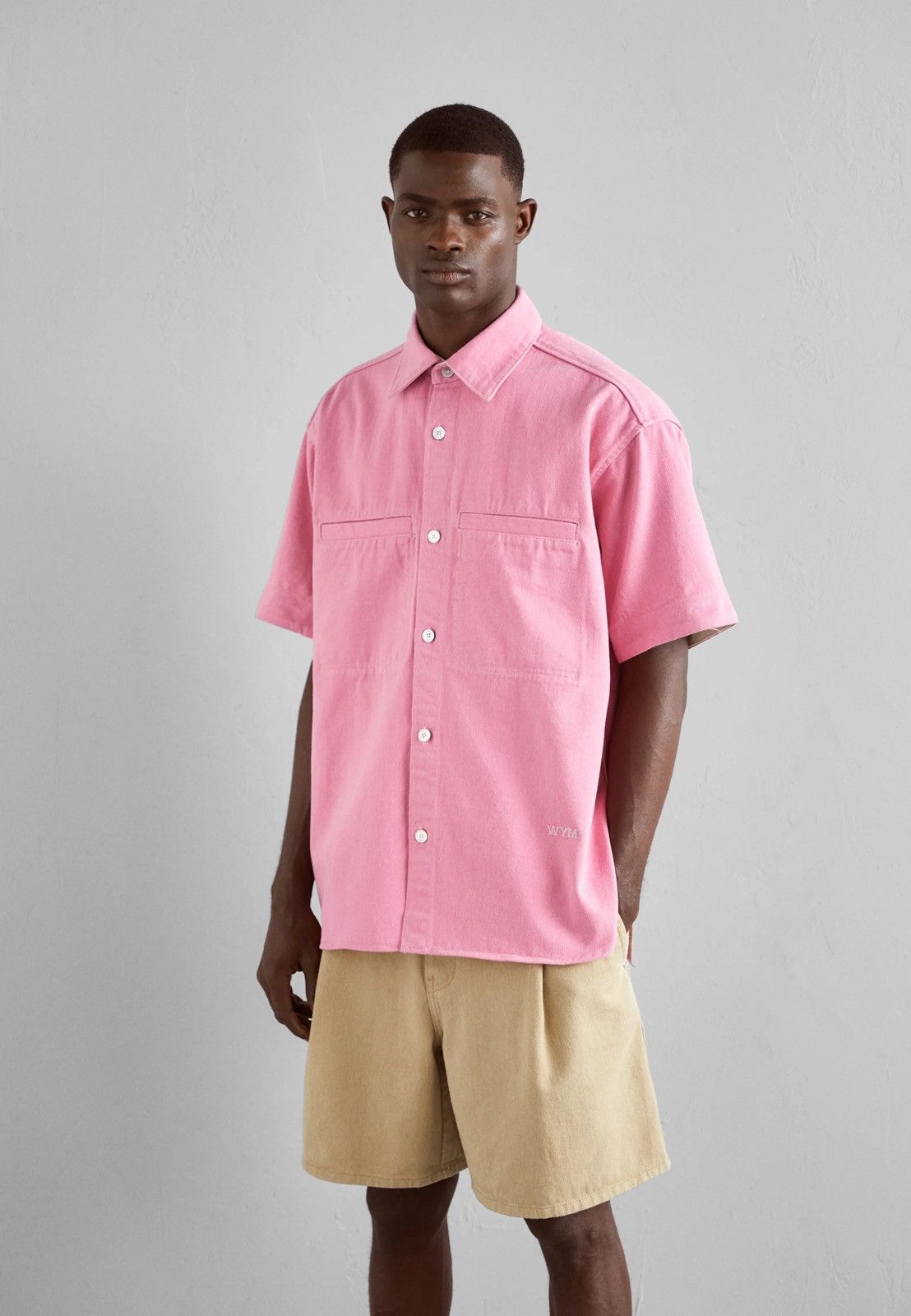Wooyoungmi !DS! SS23 Wooyoungmi Pink Short Sleeve Boxy Shirt Size US M / EU 48-50 / 2 - 1 Thumbnail