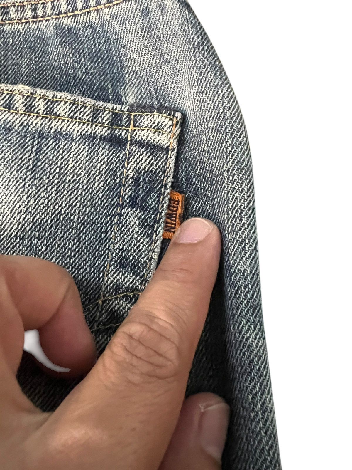 Edwin Edwin 505xx Selvedge Distressed Faded Jean Size US 31 - 14 Thumbnail