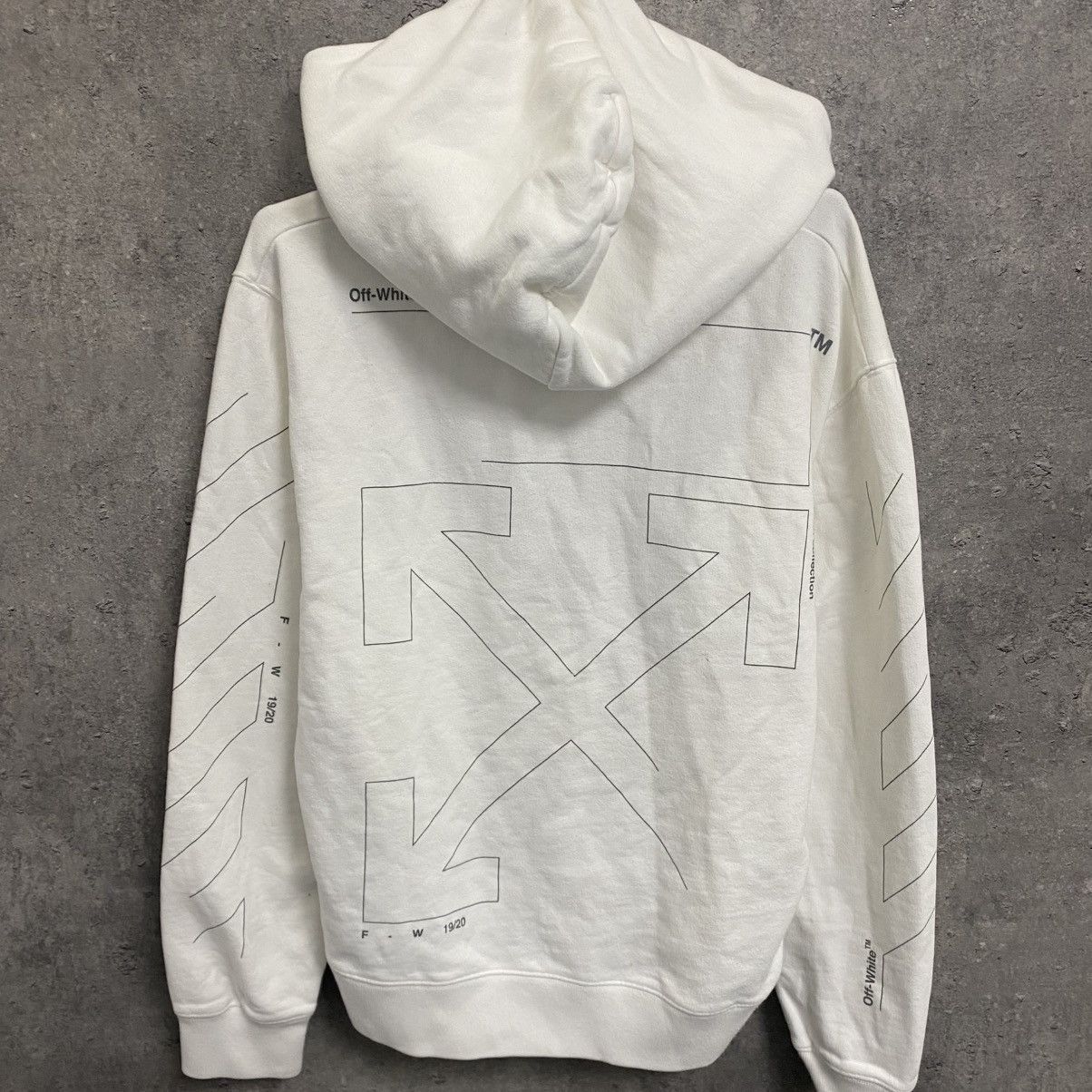 Off-White Off White Unfinished Arrows Hoodie Big Logo Size L Size US L / EU 52-54 / 3 - 14 Thumbnail