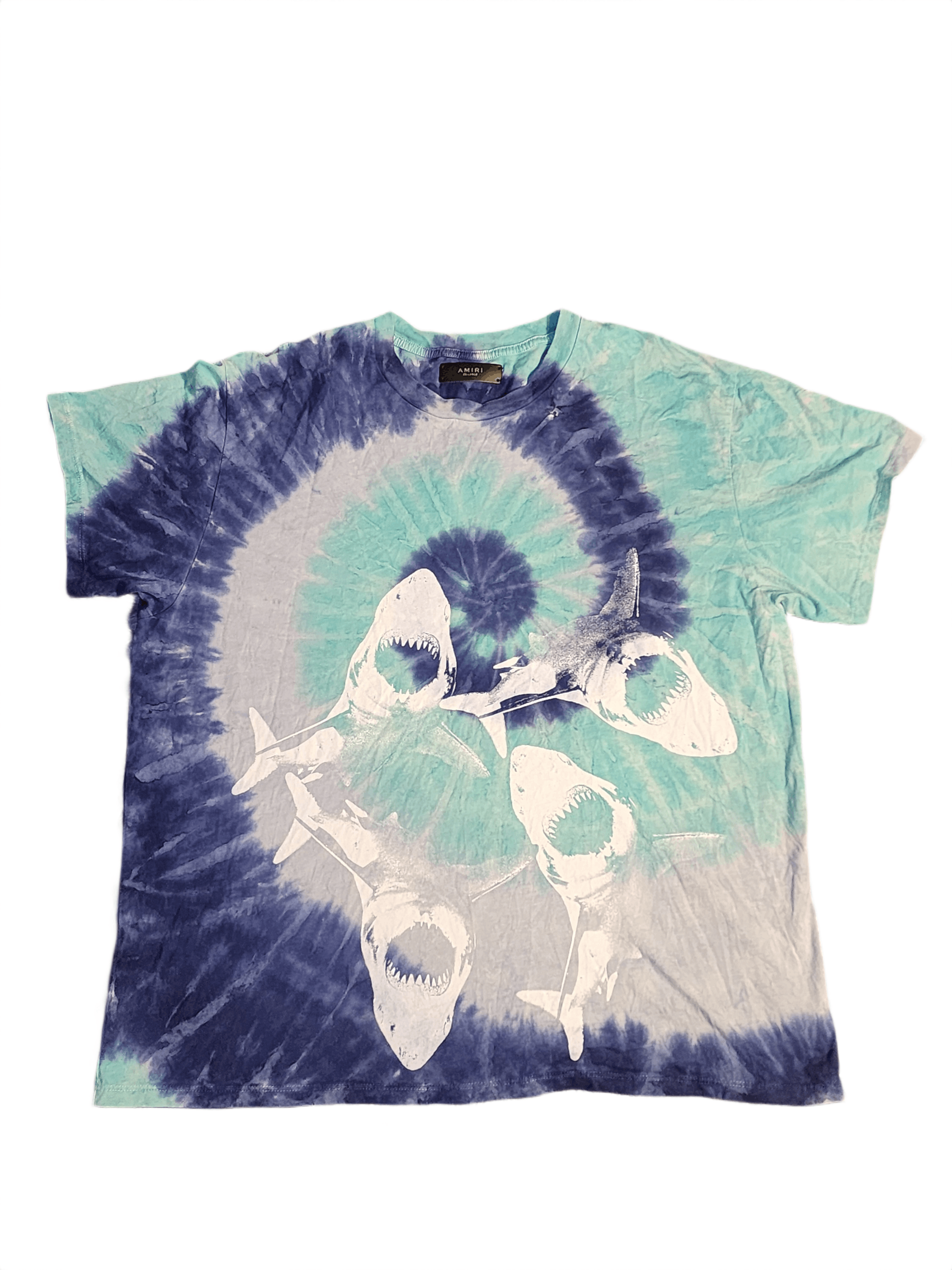 Amiri Amiri Shark Tie Dye Short Sleeve T Shirt Mens XXL Size US XXL / EU 58 / 5 - 1 Thumbnail